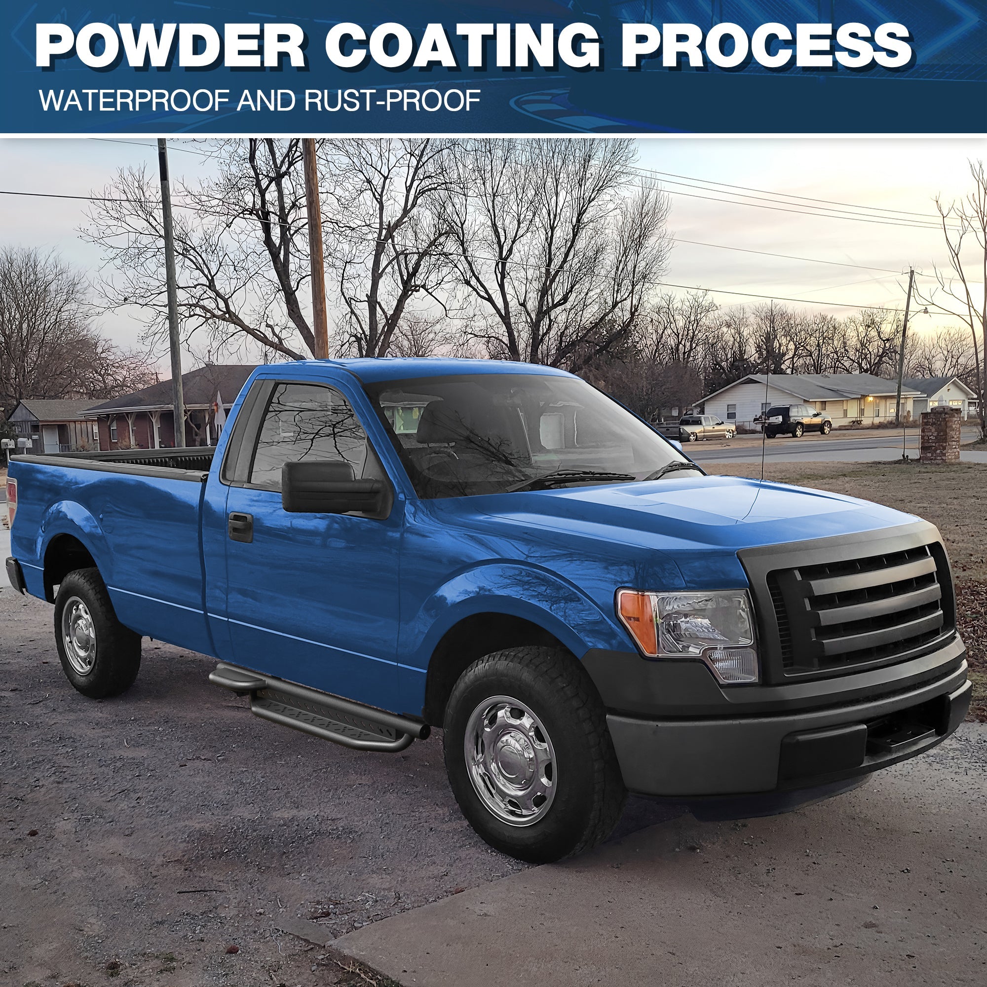 F150 Running Boards Side Steps for 2014 - 2015 - 2016 - 2017 - 2018 - 2019 Ford F - 150 Regular Cab - nadiaauto