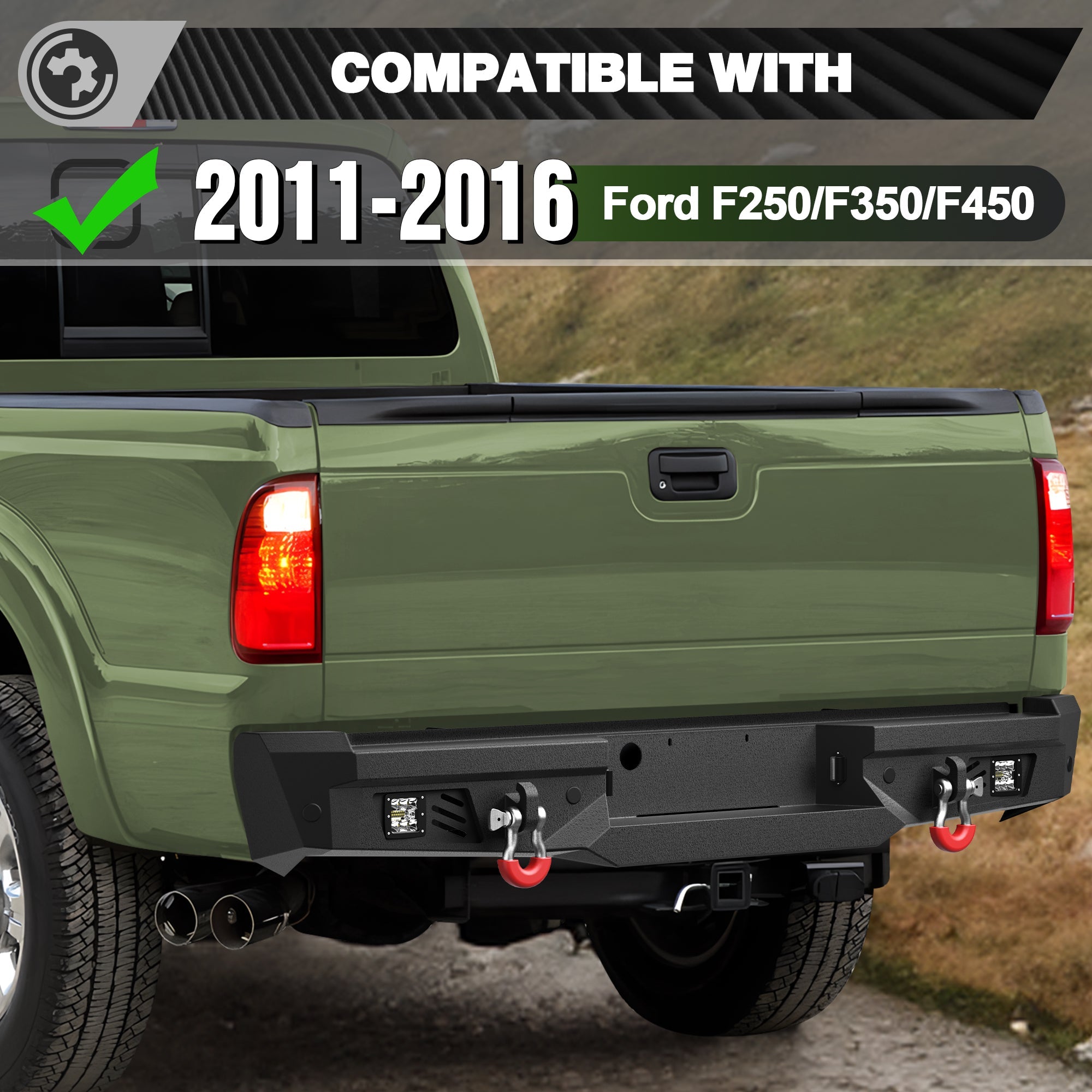 F250 Bumper Set for 2011-2016 Ford F250/F350/F450 Pickup Truck - nadiaauto