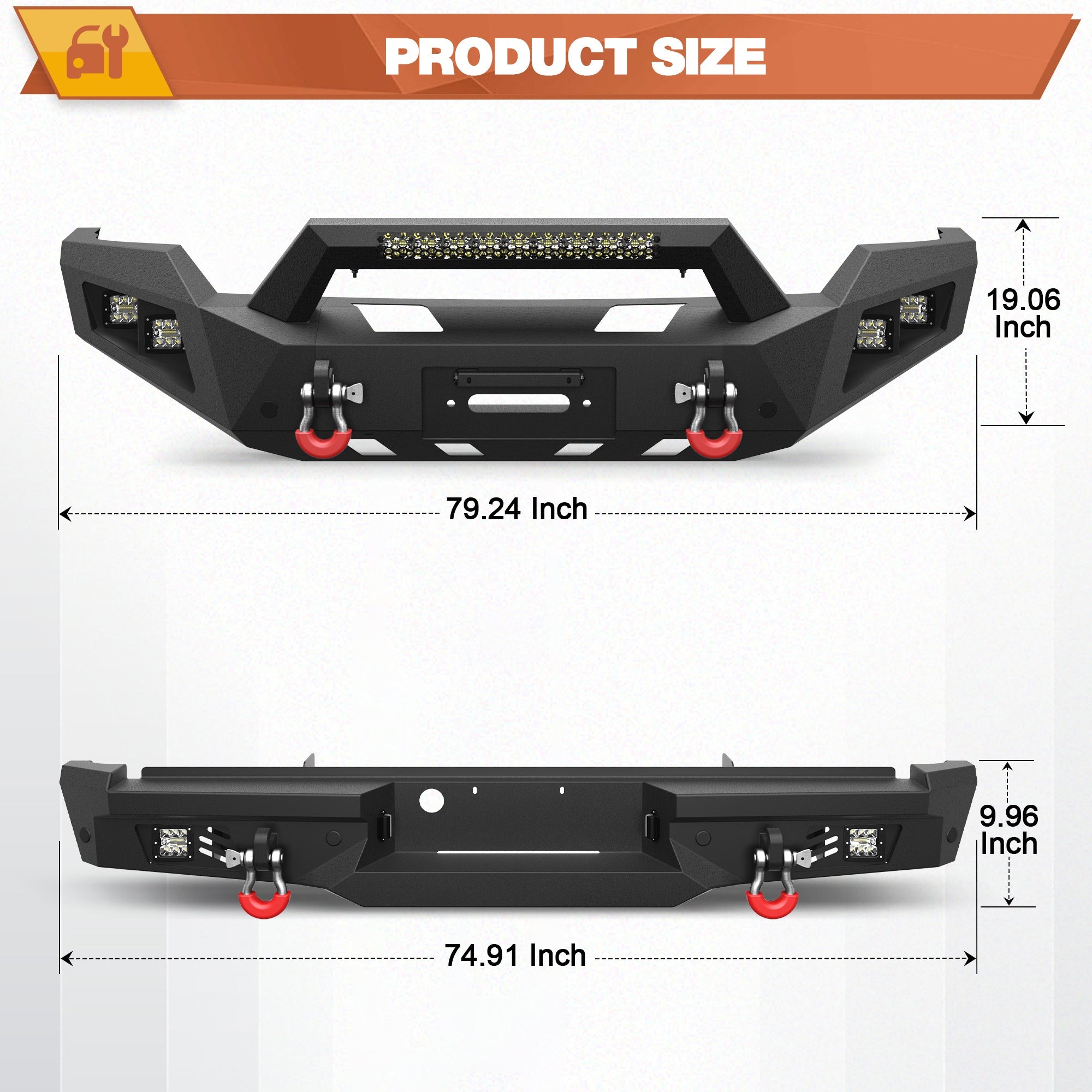 F250 Bumper Set for 2011 - 2016 Ford F250/F350/F450 Pickup Truck - nadiaauto