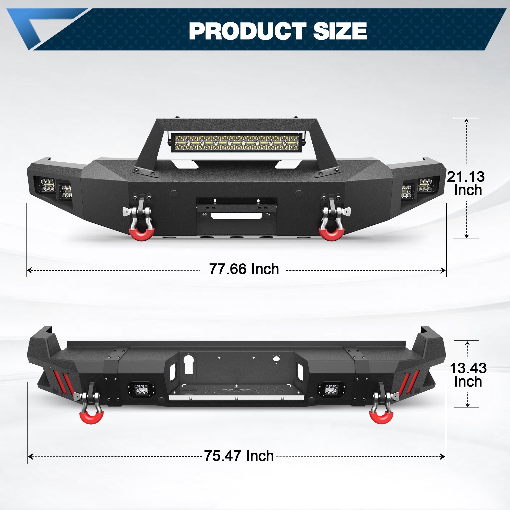 F250 Bumper Set for 2023 2024 2025 2026 Ford F250/F350/F450 Pickup - nadiaauto