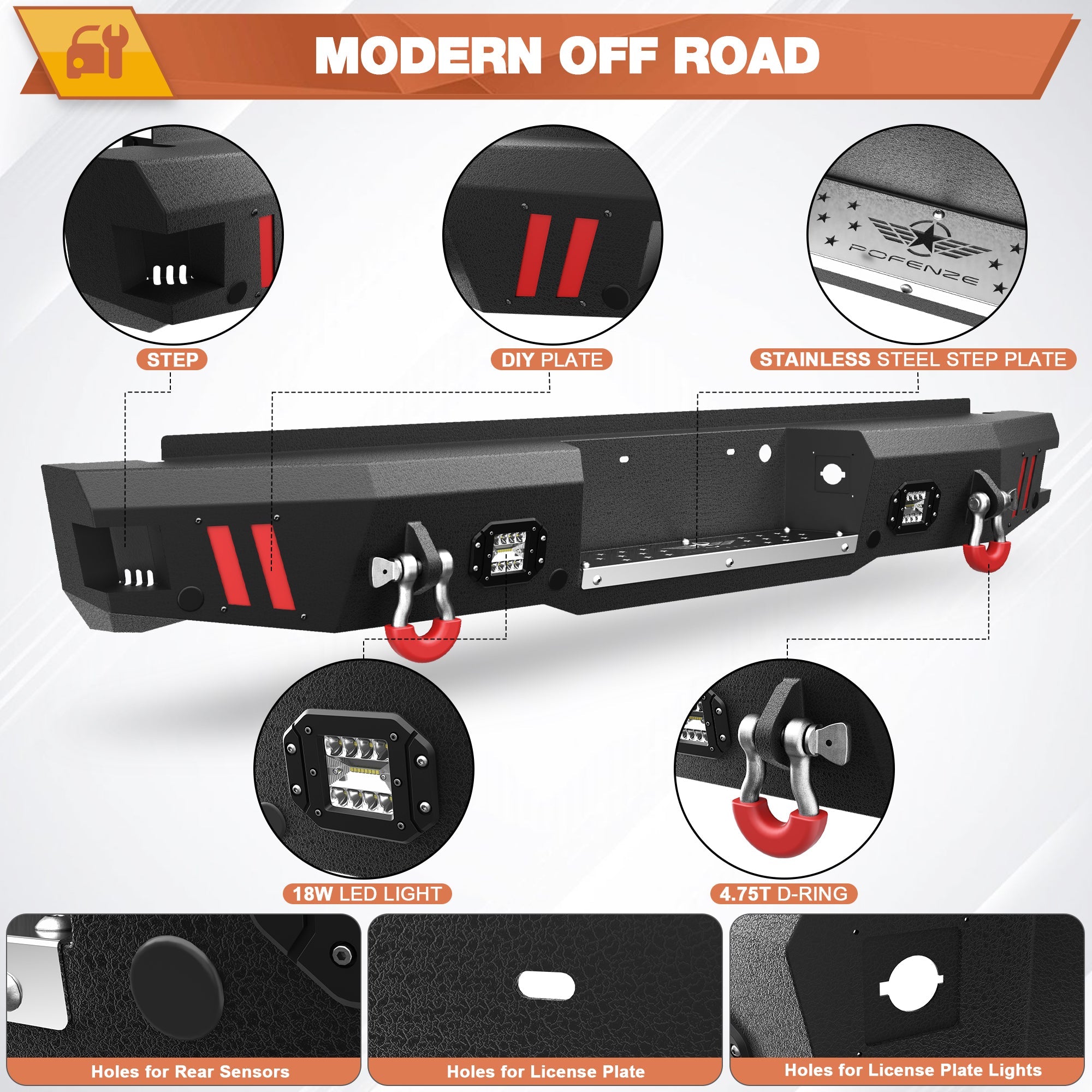 F250 Front and Rear Bumper Set for 2011 - 2016 Ford F250/F350/F450 Truck - nadiaauto