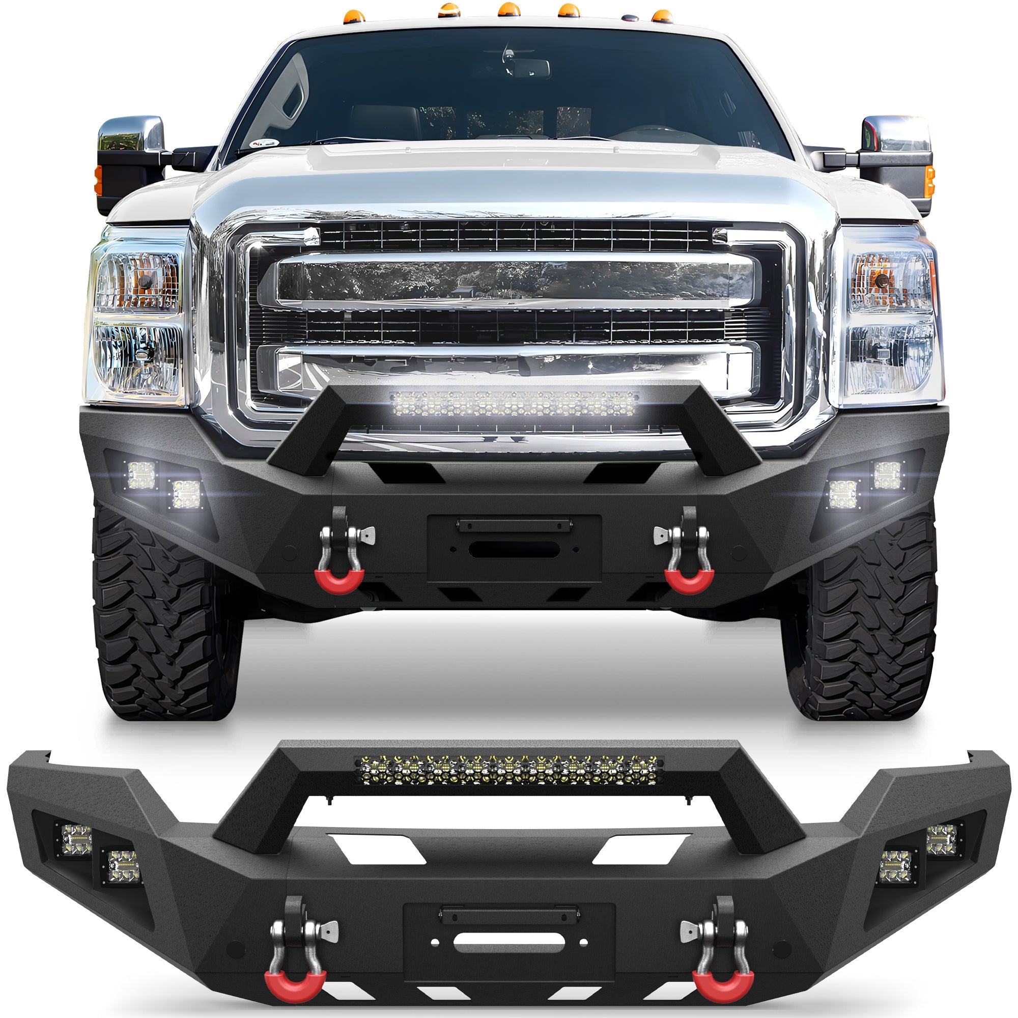 F250 Front Bumper for 2011 - 2016 Ford F250/F350/F450 Pickup Trucks - nadiaauto