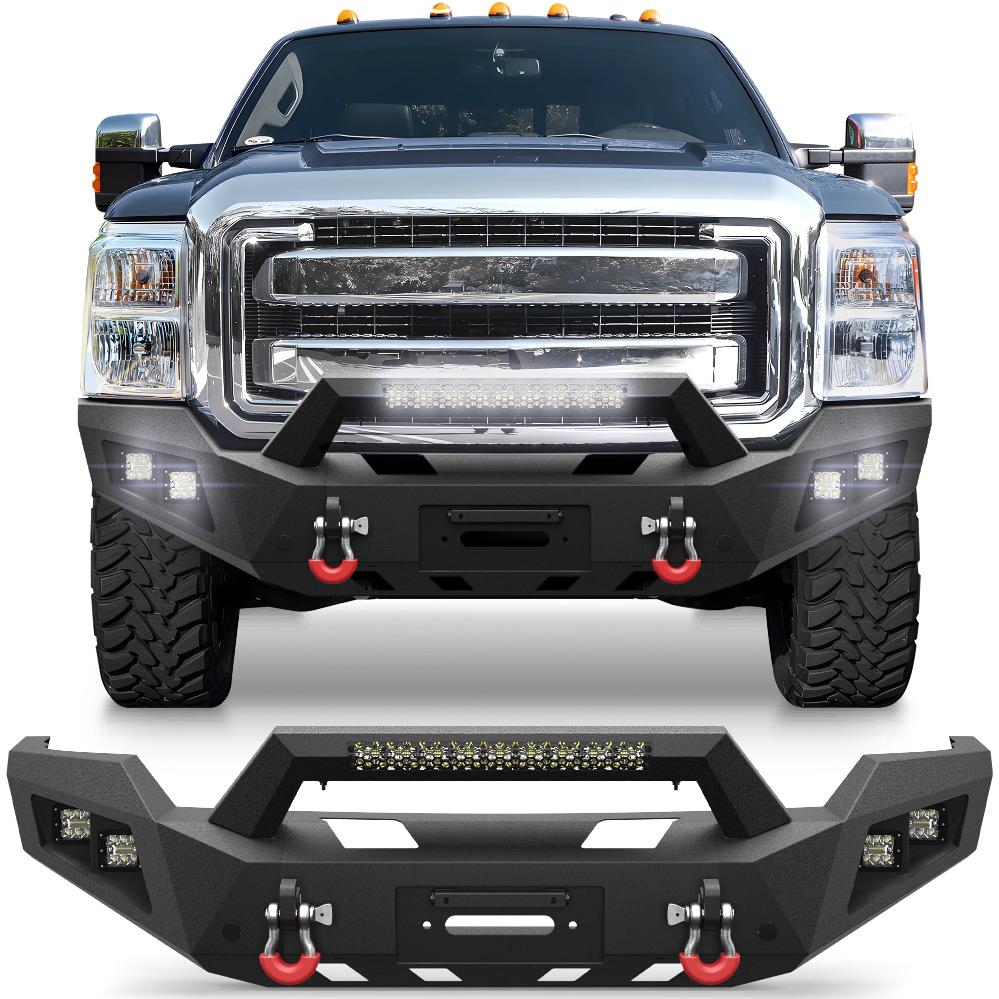 F250 Front Bumper for 2011 - 2016 Ford F250/F350/F450 Pickup Trucks - nadiaauto