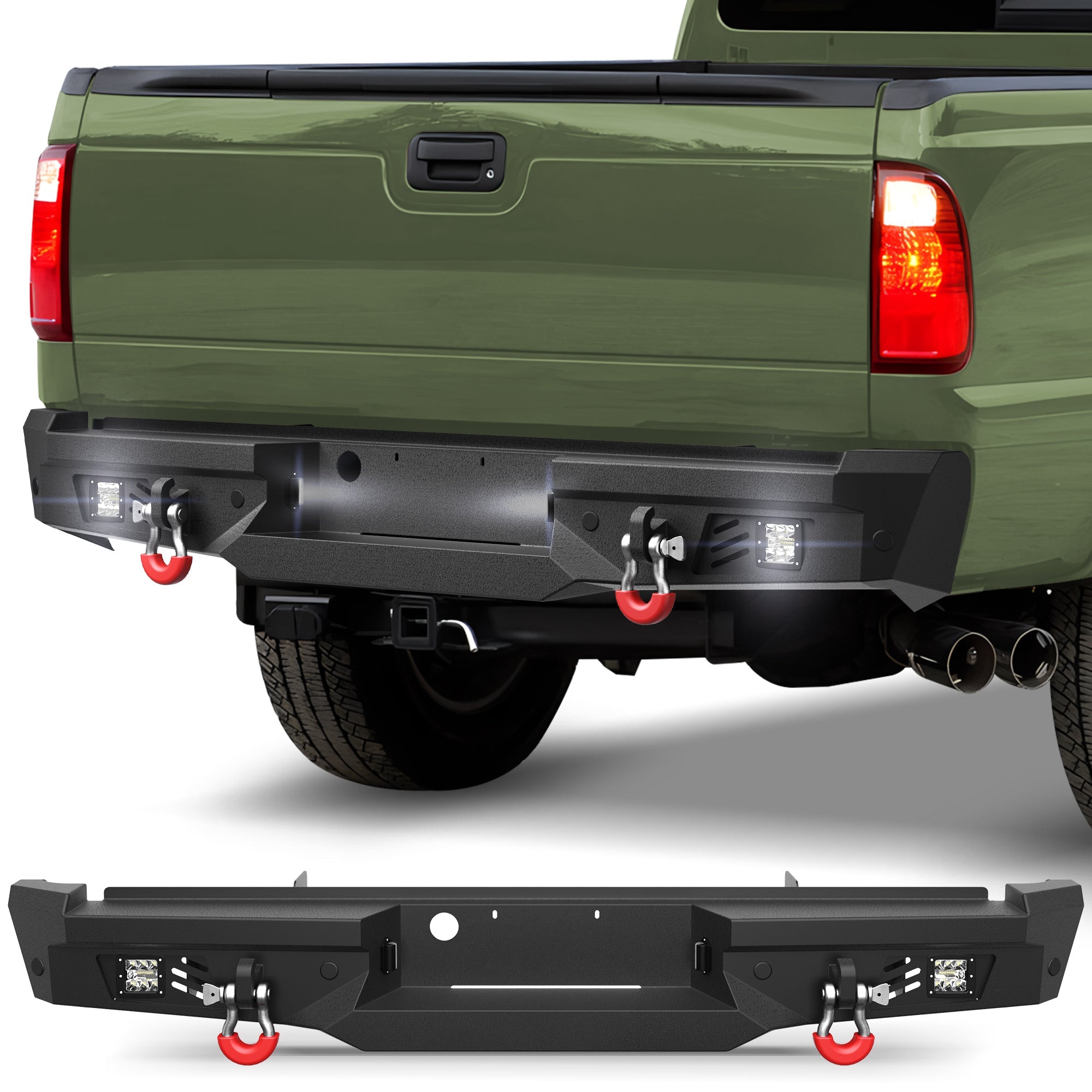 F250 Rear Bumper for 1999-2016 Ford F250/F350/F450 Pickup - nadiaauto