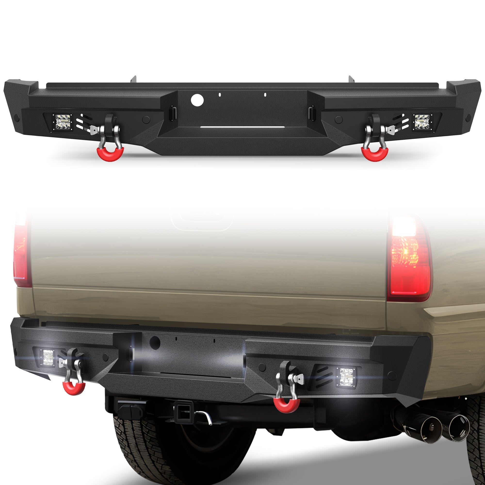 F250 Rear Bumper for 1999-2016 Ford F250/F350/F450 Pickup - nadiaauto