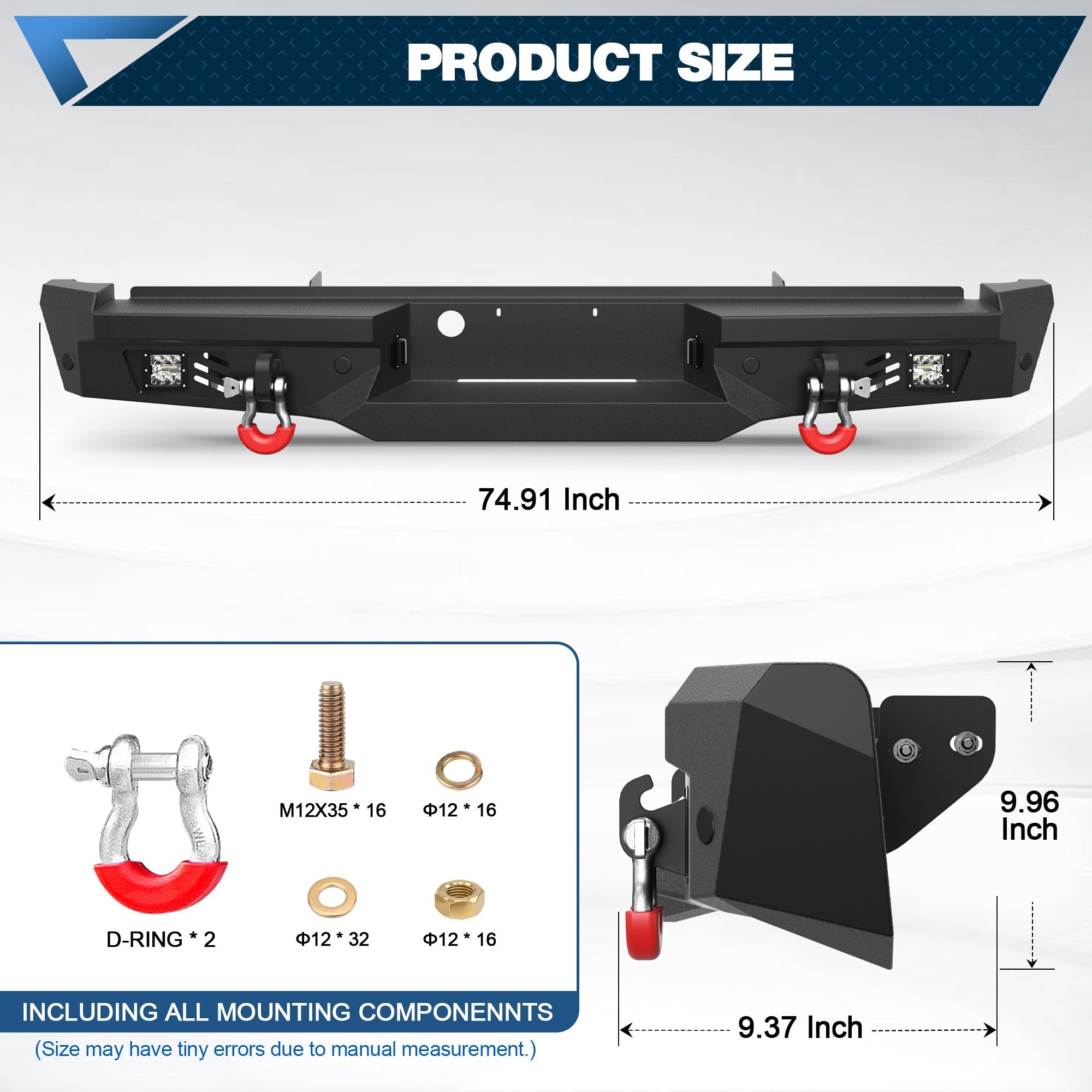 F250 Rear Bumper for 1999 - 2016 Ford F250/F350/F450 Pickup - nadiaauto