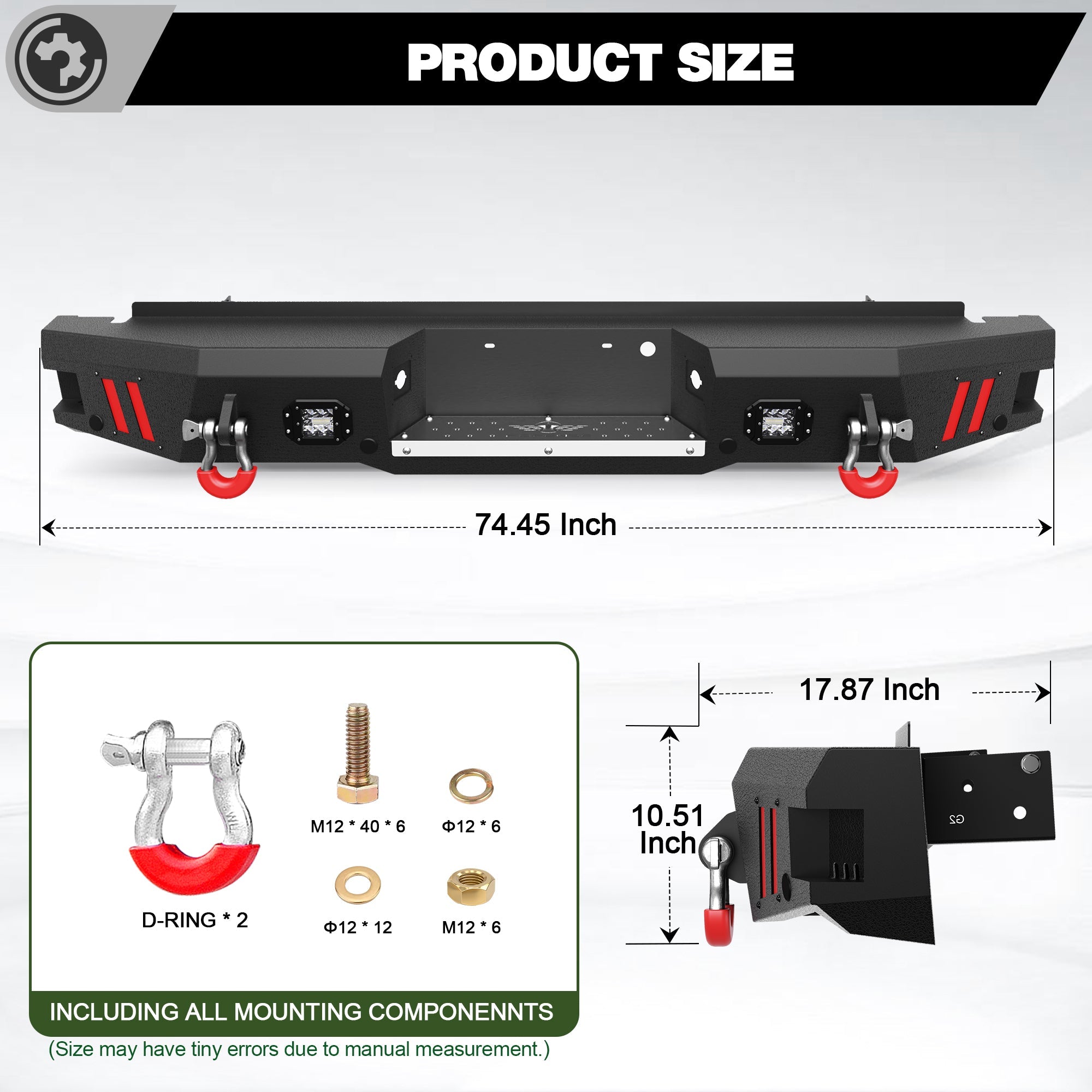 F250 Rear Bumper Full Width for 1999-2016 Ford F250/F350/F450 - nadiaauto