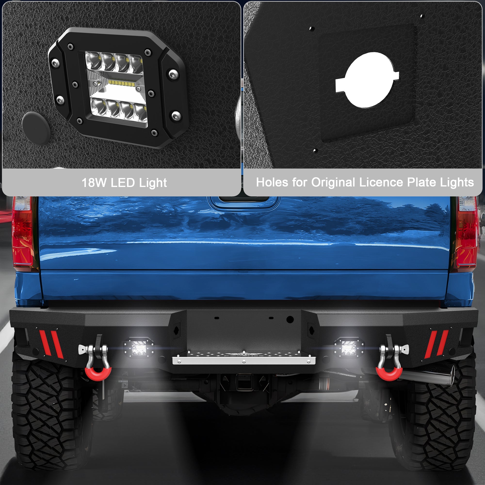 F250 Rear Bumper Full Width for 1999 - 2016 Ford F250/F350/F450 - nadiaauto