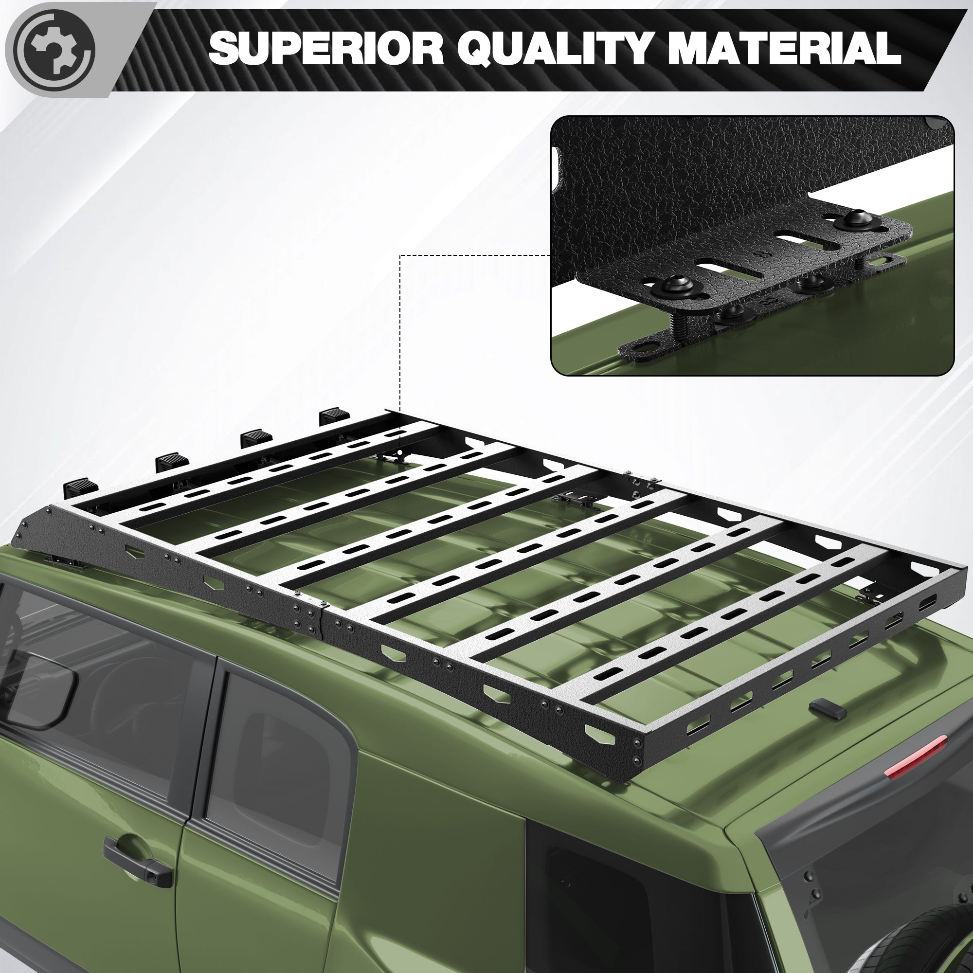 FJ Cruiser Roof Rack Cargo Carrier for 2006-2014 Toyota FJ Cruiser - nadiaauto