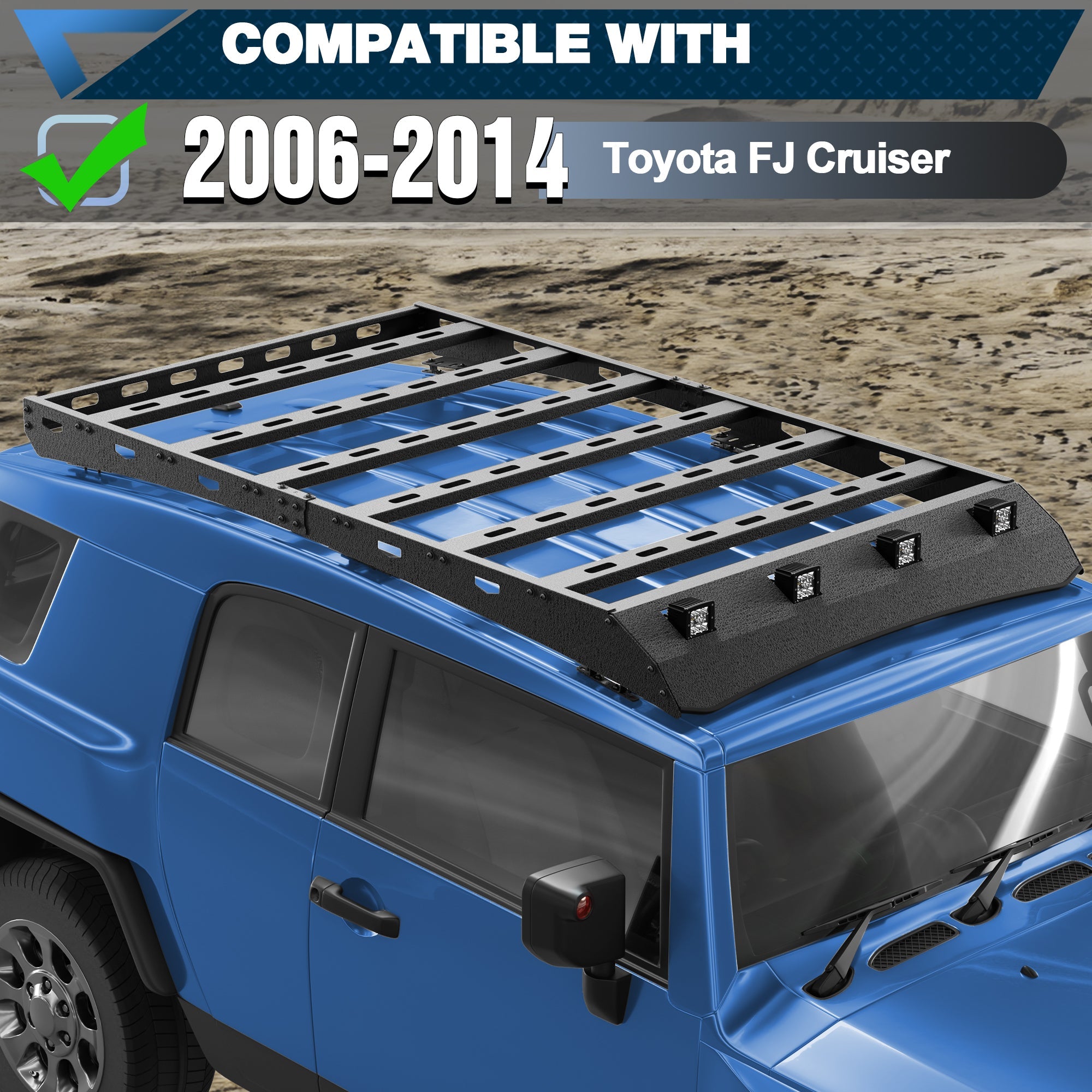 FJ Cruiser Roof Rack Cargo Carrier for 2006 - 2014 Toyota FJ Cruiser - nadiaauto