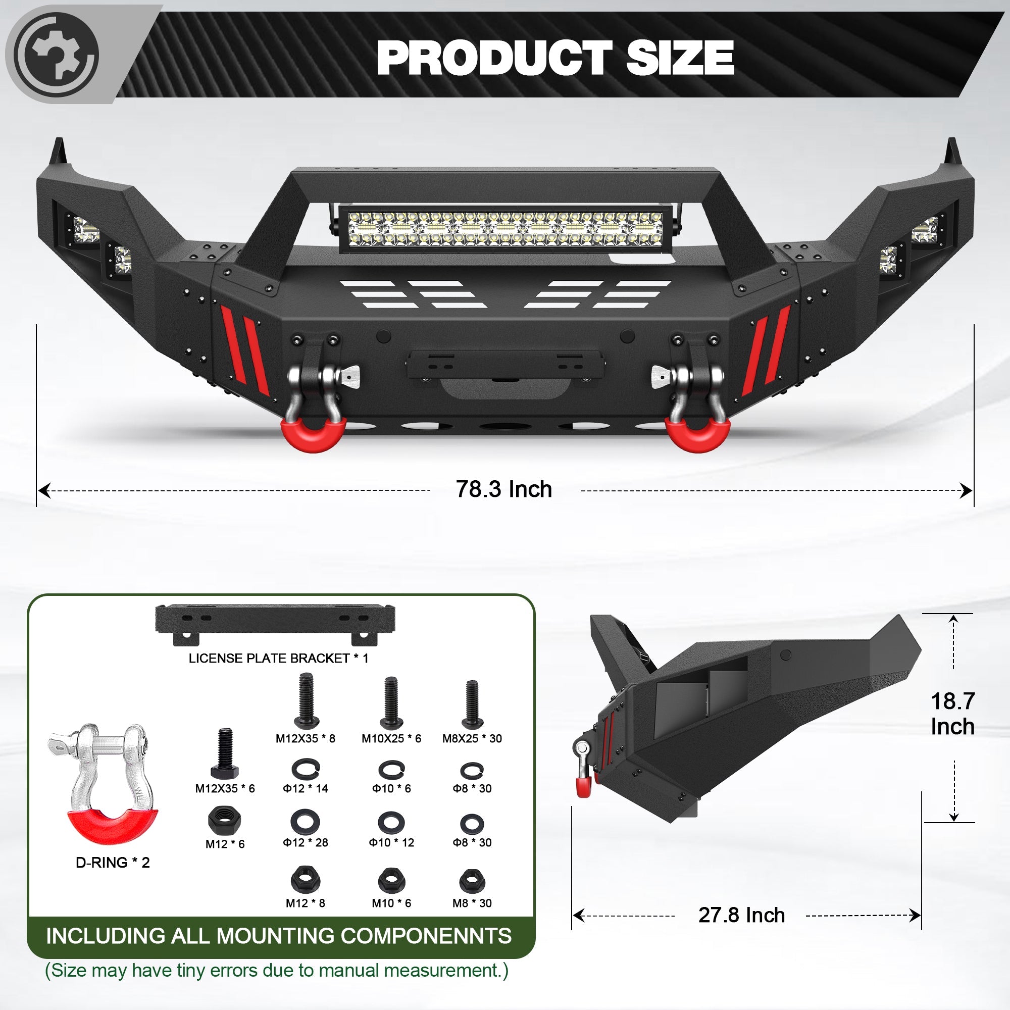 Front Bumper for 2013-2018 Ram 1500 (Excl. Rebel) and 2019-2024 Ram 1500 Classic (Excl. Warlock) - nadiaauto