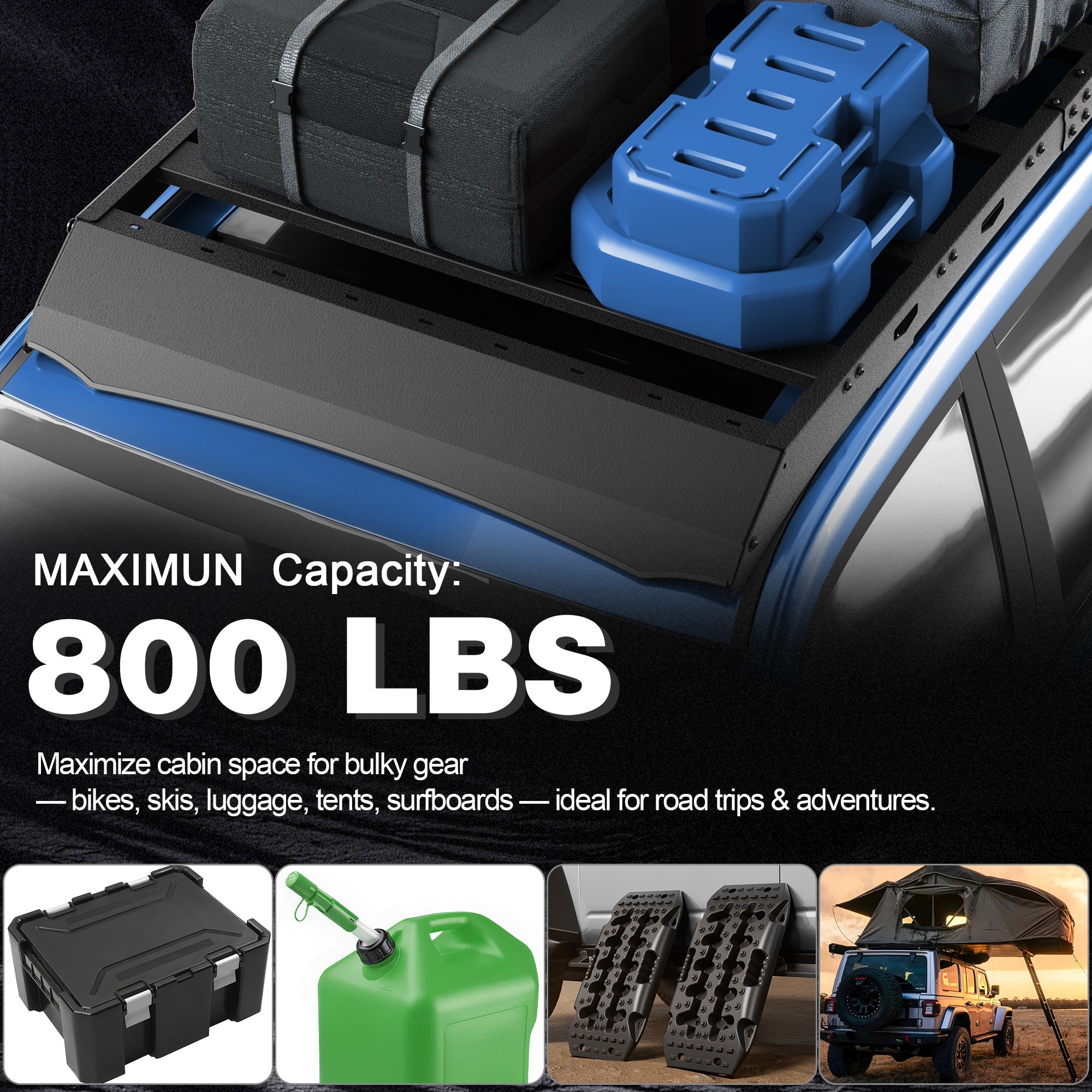 GX470 Roof Rack Cargo Carrier for 2003 - 2004 - 2005 - 2006 - 2007 - 2008 - 2009 Lexus GX470 - nadiaauto