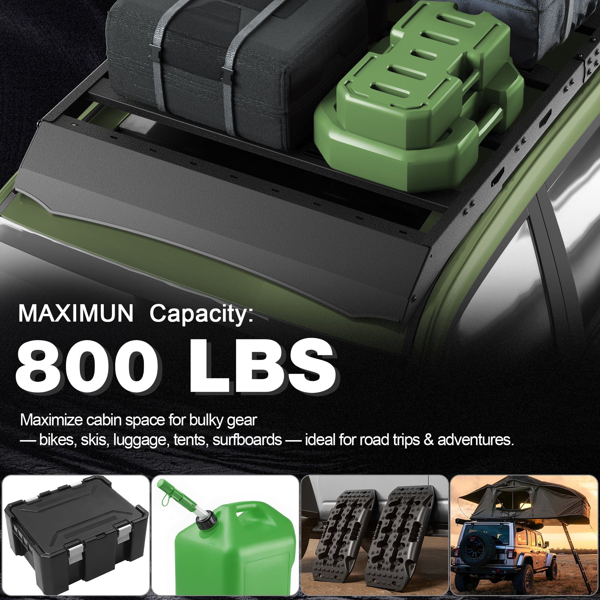 GX470 Roof Rack Cargo Carrier for 2003-2004-2005-2006-2007-2008-2009 Lexus GX470 - nadiaauto