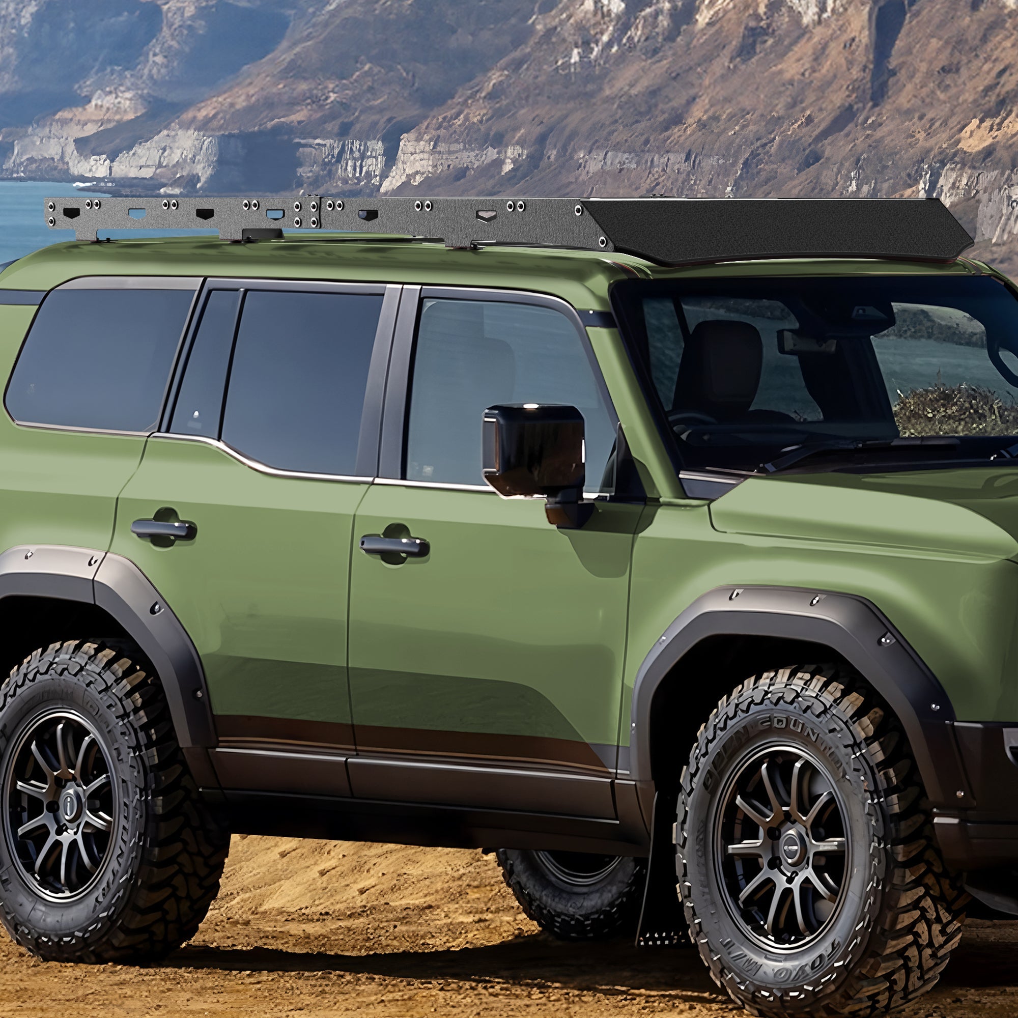 LC250 Roof Rack Compatible for 2024-2025 Toyota Land Cruiser Prado LC250/2024-2025 Lexus GX550 - nadiaauto