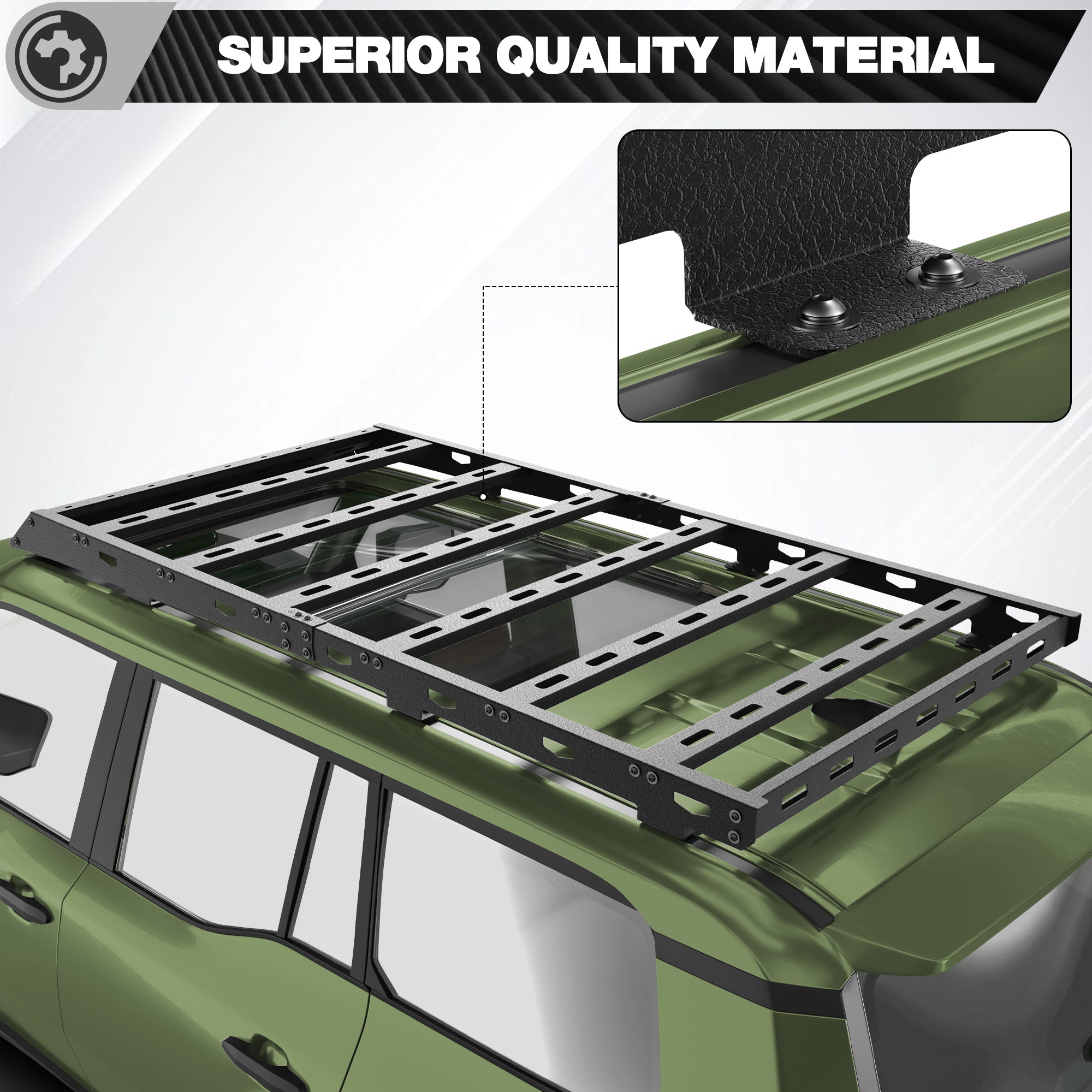 LC250 Roof Rack Compatible for 2024-2025 Toyota Land Cruiser Prado LC250/2024-2025 Lexus GX550 - nadiaauto
