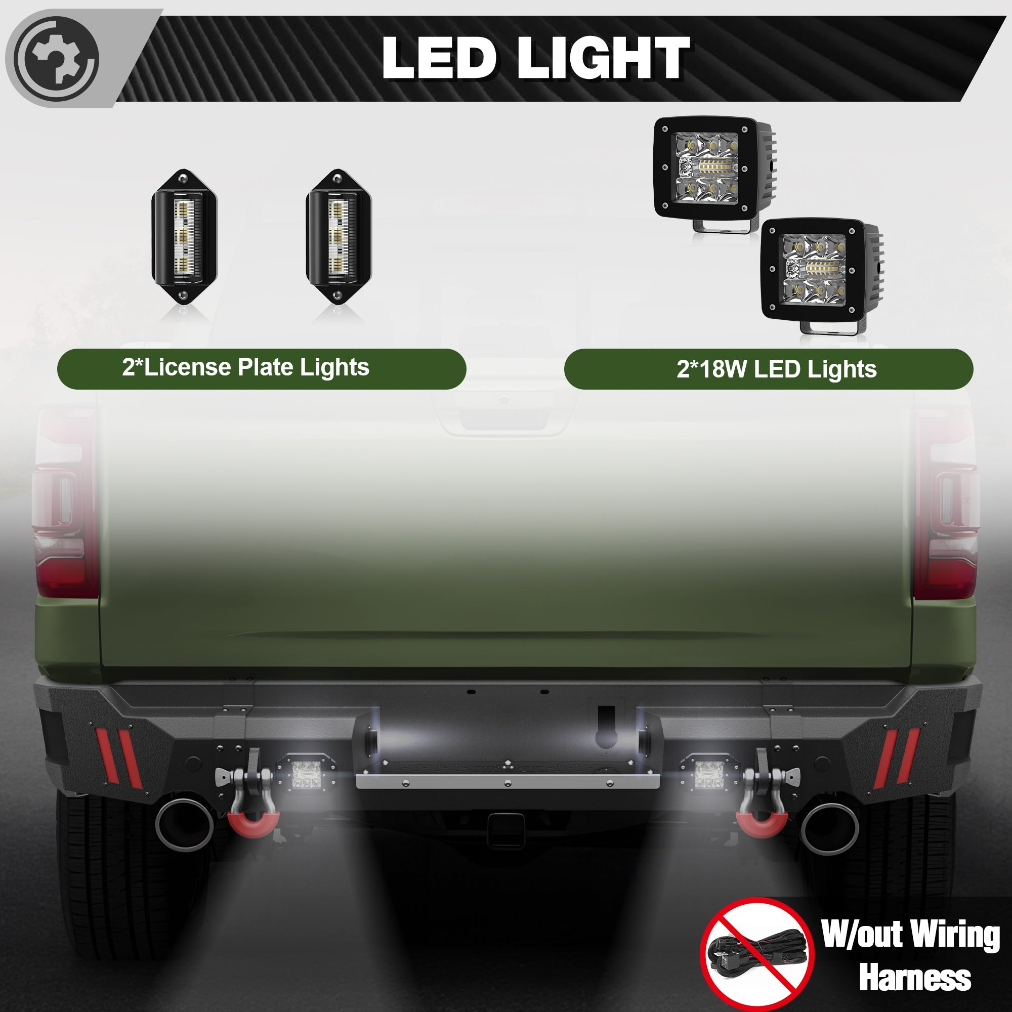 Ram 1500 Rear Bumper for 2019 2020 2021 2022 2023 2024 2025 Ram 1500 (Excluding Classic) - nadiaauto
