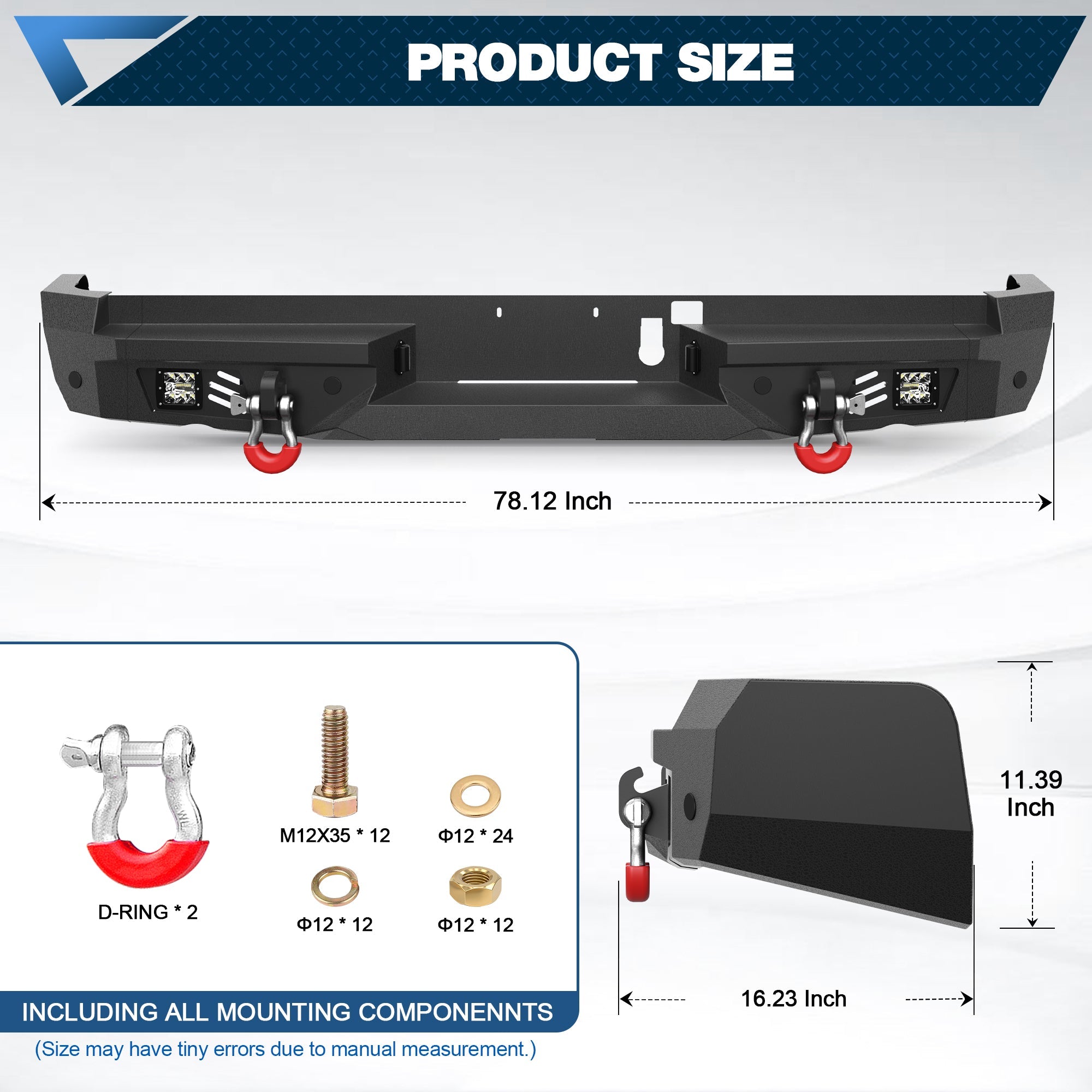 Ram 1500 Rear Bumper for 2021 2022 2023 2024 2025 Ram 1500 TRX Pickup (Ram 1500 TRX only) - nadiaauto