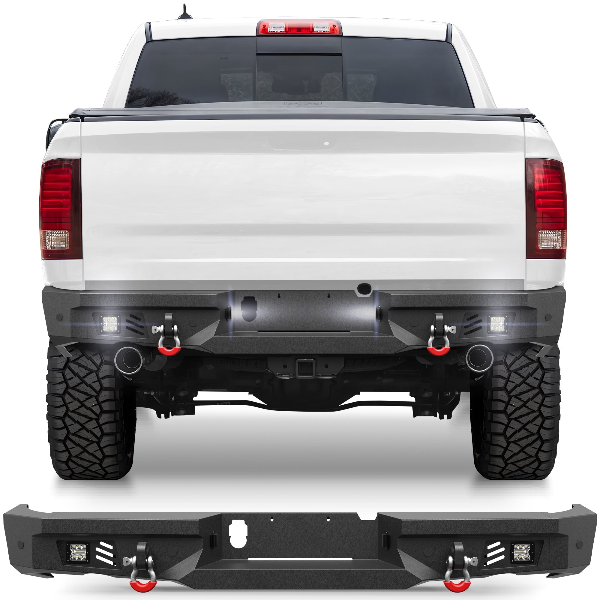 Ram 1500 Rebel Rear Bumper for 2015 - 2018 Ram 1500 Rebel Only - nadiaauto