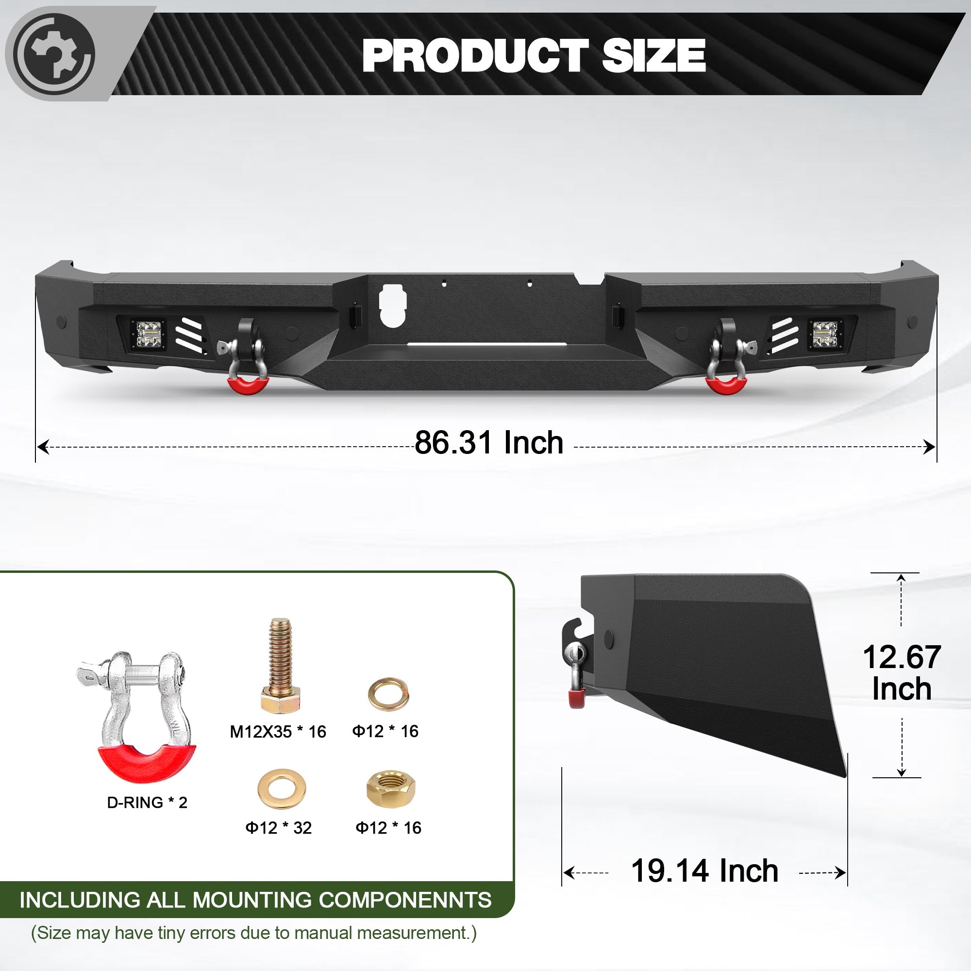 Ram 1500 Rebel Rear Bumper for 2015-2018 Ram 1500 Rebel Only - nadiaauto