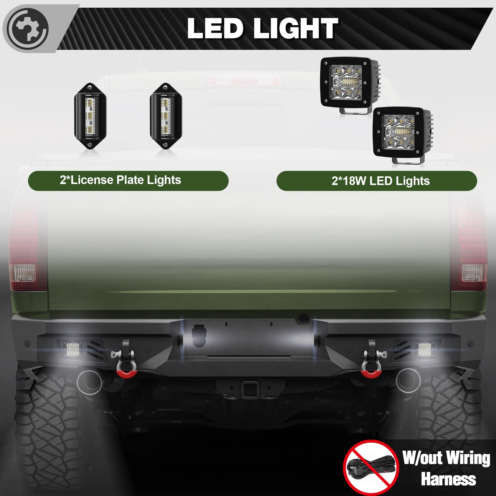 Ram 1500 Rebel Rear Bumper for 2015-2018 Ram 1500 Rebel Only - nadiaauto