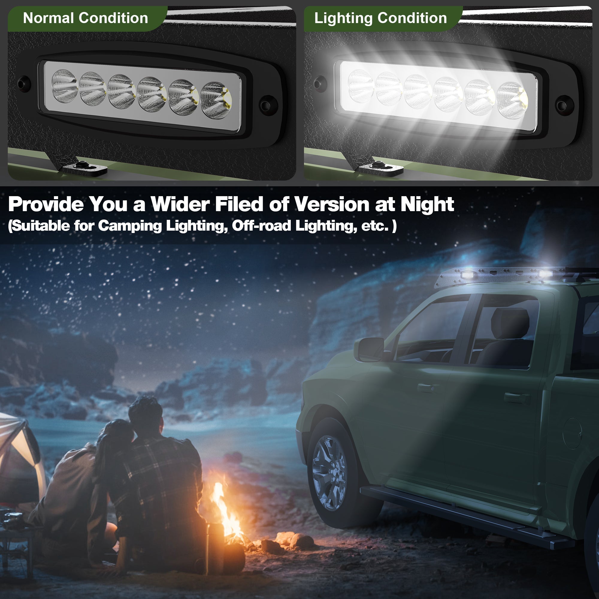 Ram 1500 Roof Rack Top Cargo Carrier with Side LED Lights Compatible with 2009-2018 Ram 1500 4th Gen Crew Cab - nadiaauto