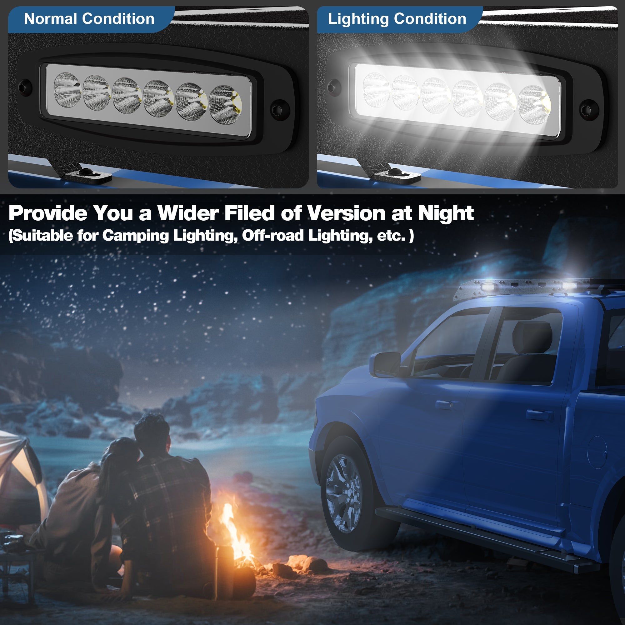 Ram 1500 Roof Rack Top Cargo Carrier with Side LED Lights Compatible with 2009 - 2018 Ram 1500 4th Gen Crew Cab - nadiaauto