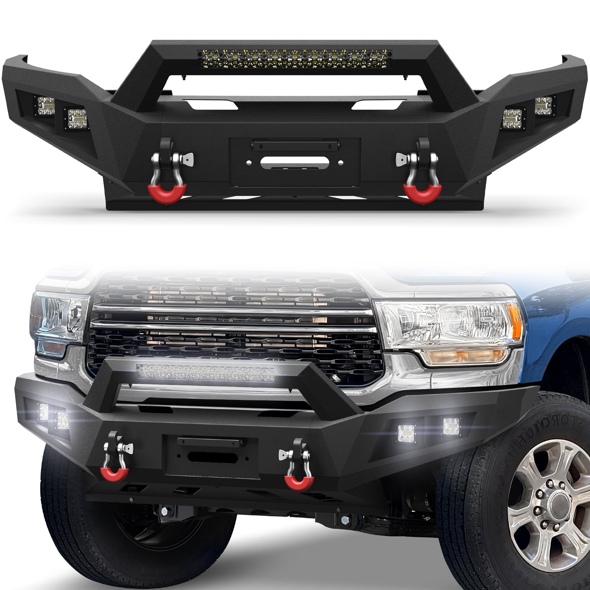 Ram 2500 Front Bumper for 2019 2020 2021 2022 2023 2024 2025 Ram 2500/3500 Pickup - nadiaauto