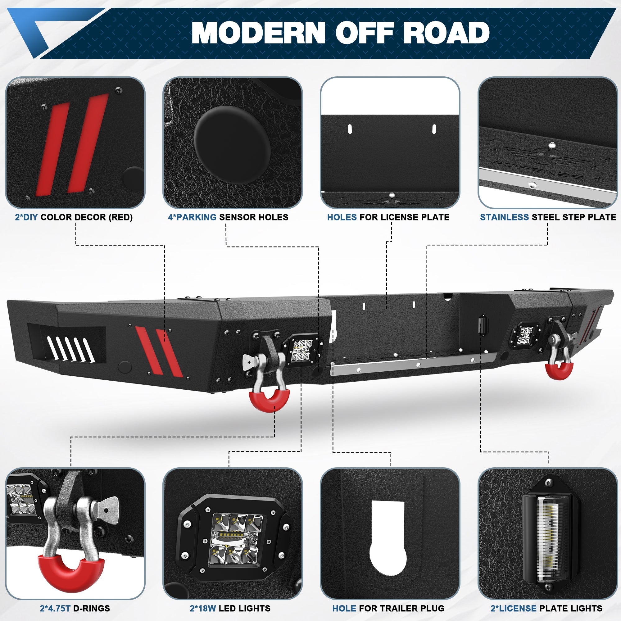 Ram 2500 Truck Bumper Combo for 2010 - 2018 Dodge Ram 2500/3500 Pickup Trucks - nadiaauto