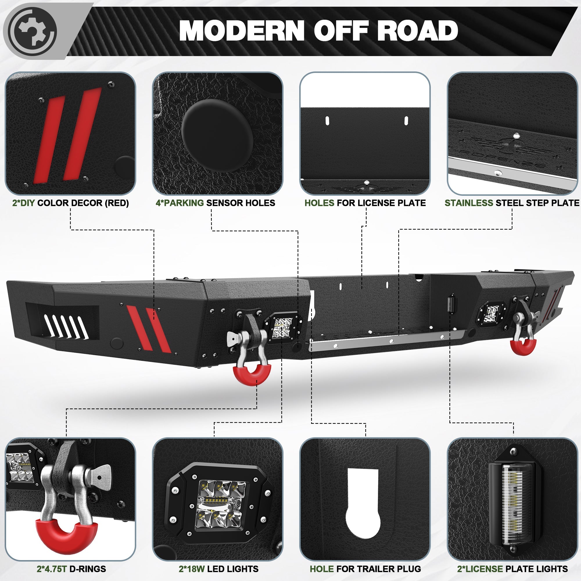 Ram 2500 Truck Bumper Combo for 2010-2018 Dodge Ram 2500/3500 Pickup Trucks - nadiaauto