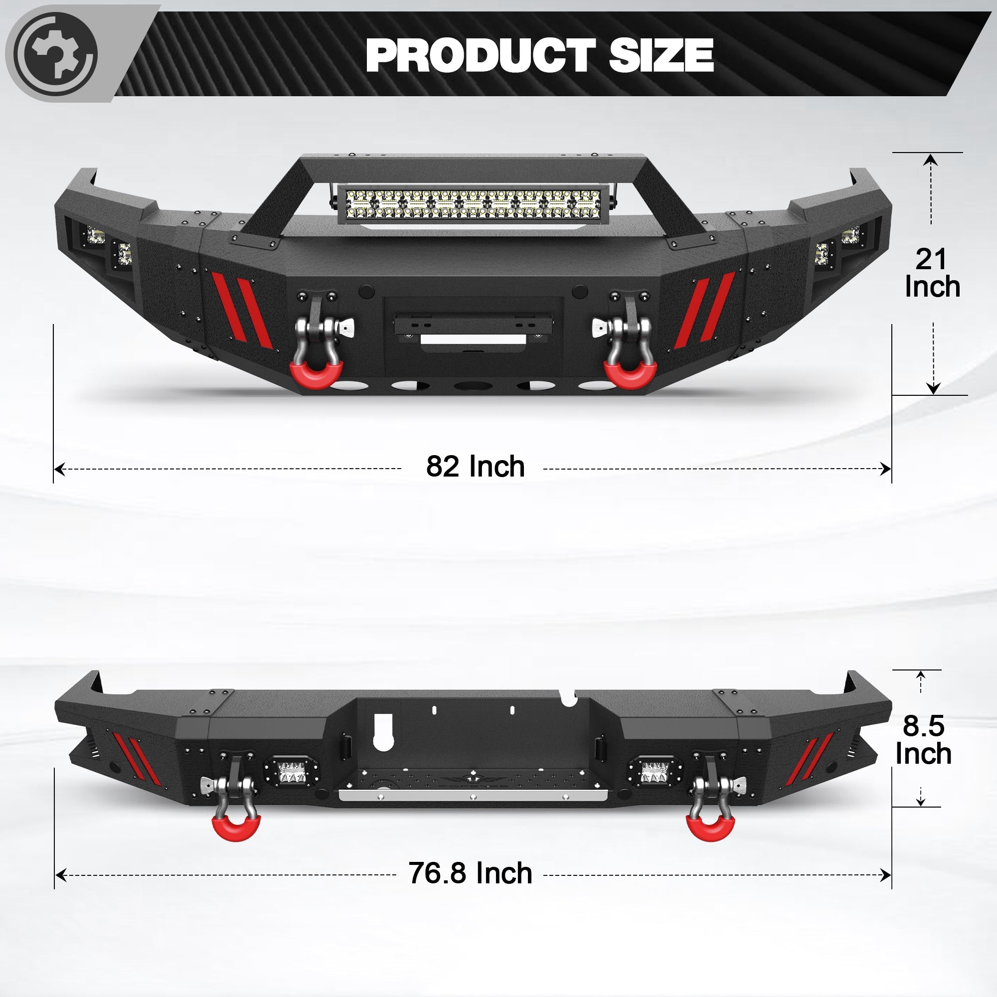 Ram 2500 Truck Bumper Combo for 2010-2018 Dodge Ram 2500/3500 Pickup Trucks - nadiaauto