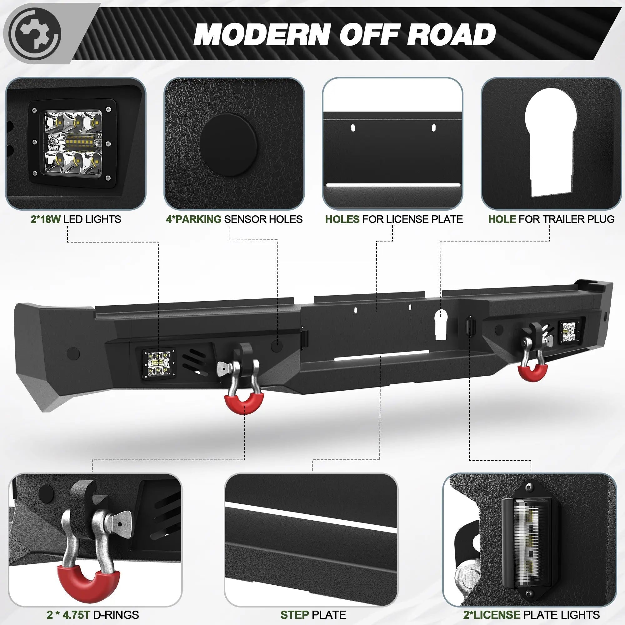 Ram Front & Rear Bumper for 2019 2020 2021 2022 2023 2024 2025 2026 Ram 2500 & 3500 - nadiaauto
