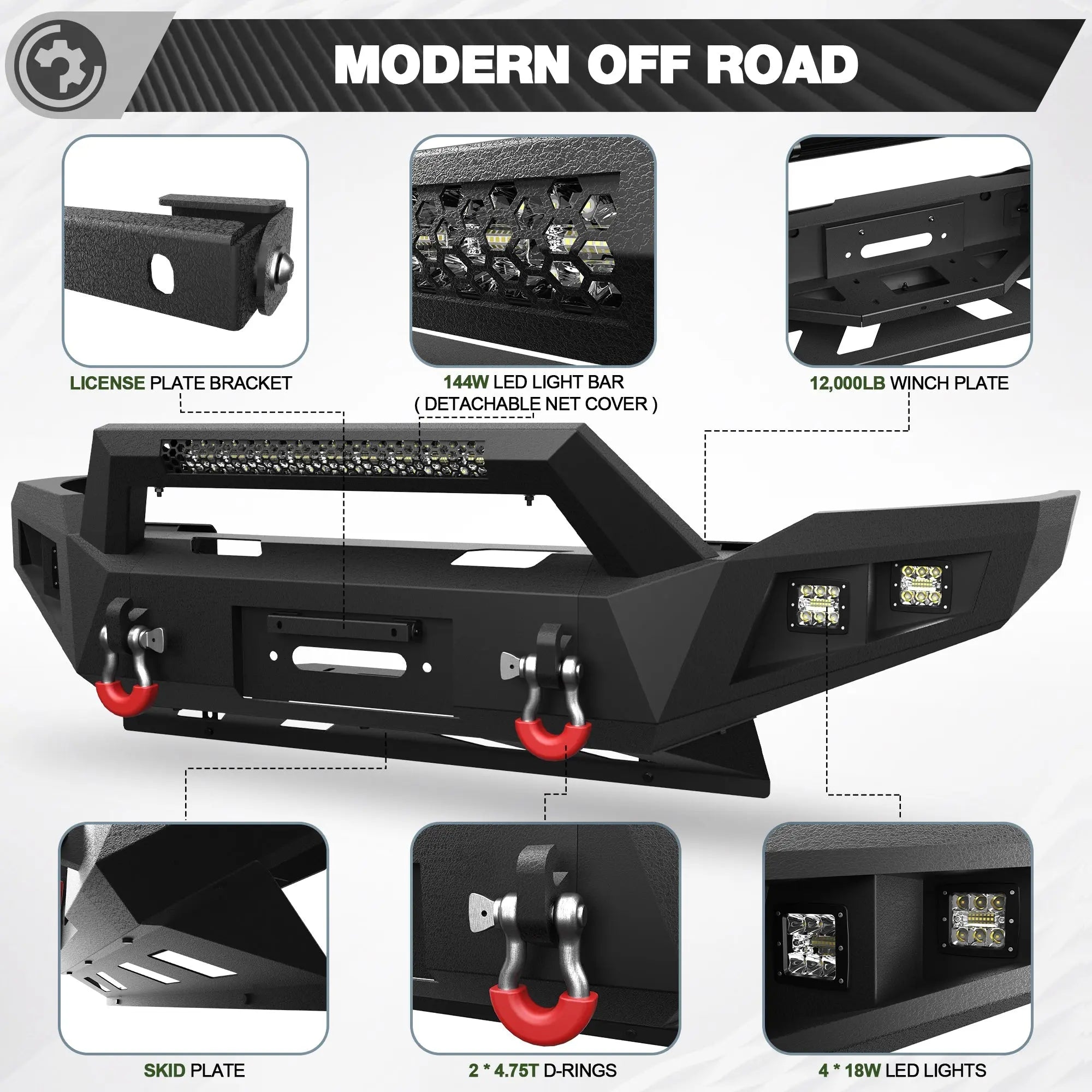 Ram Front & Rear Bumper for 2019 2020 2021 2022 2023 2024 2025 2026 Ram 2500 & 3500 - nadiaauto