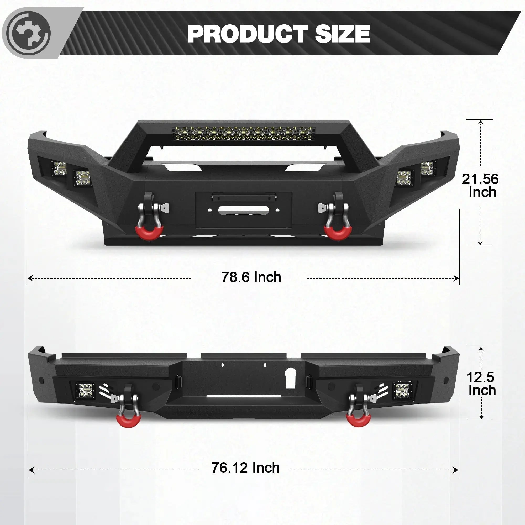 Ram Front & Rear Bumper for 2019 2020 2021 2022 2023 2024 2025 2026 Ram 2500 & 3500 - nadiaauto