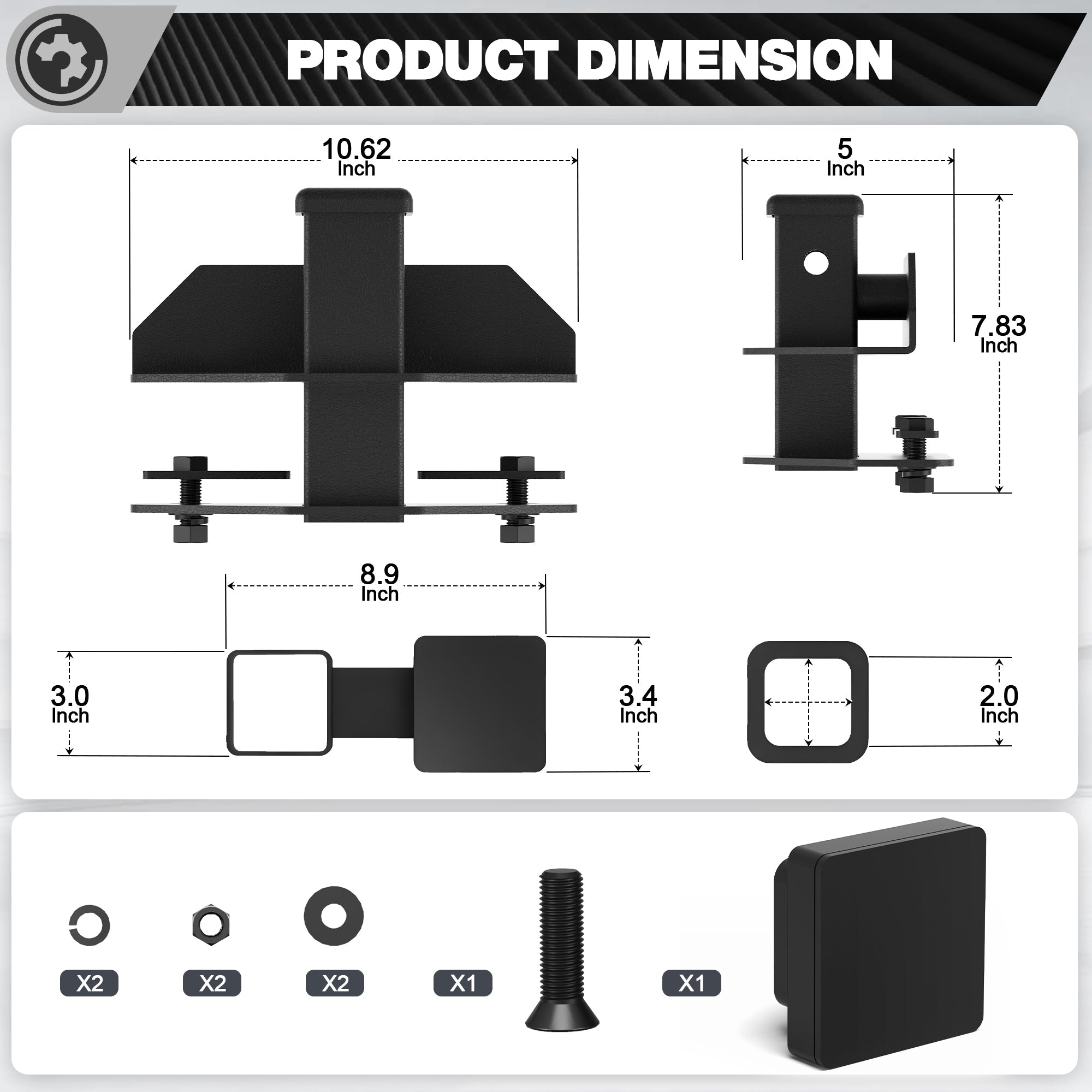 Ram Trailer Hitch Receiver 2003-2024, 2