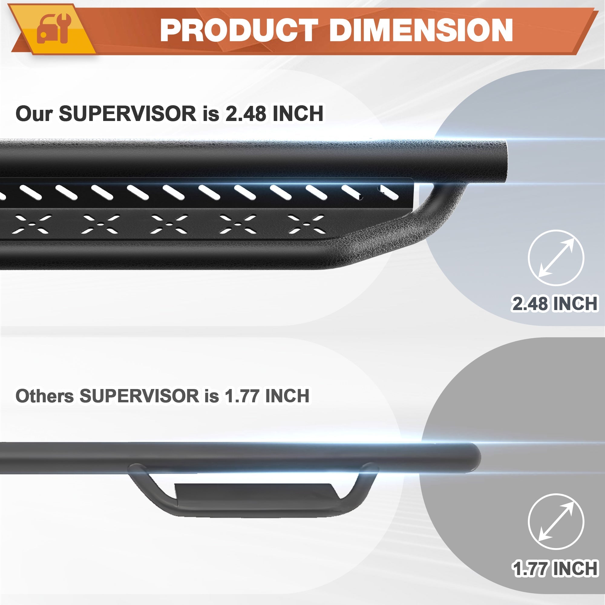 Premium Side Steps for Chevy Silverado & GMC Sierra 1500/2500HD/3500HD (07-18/07-19)