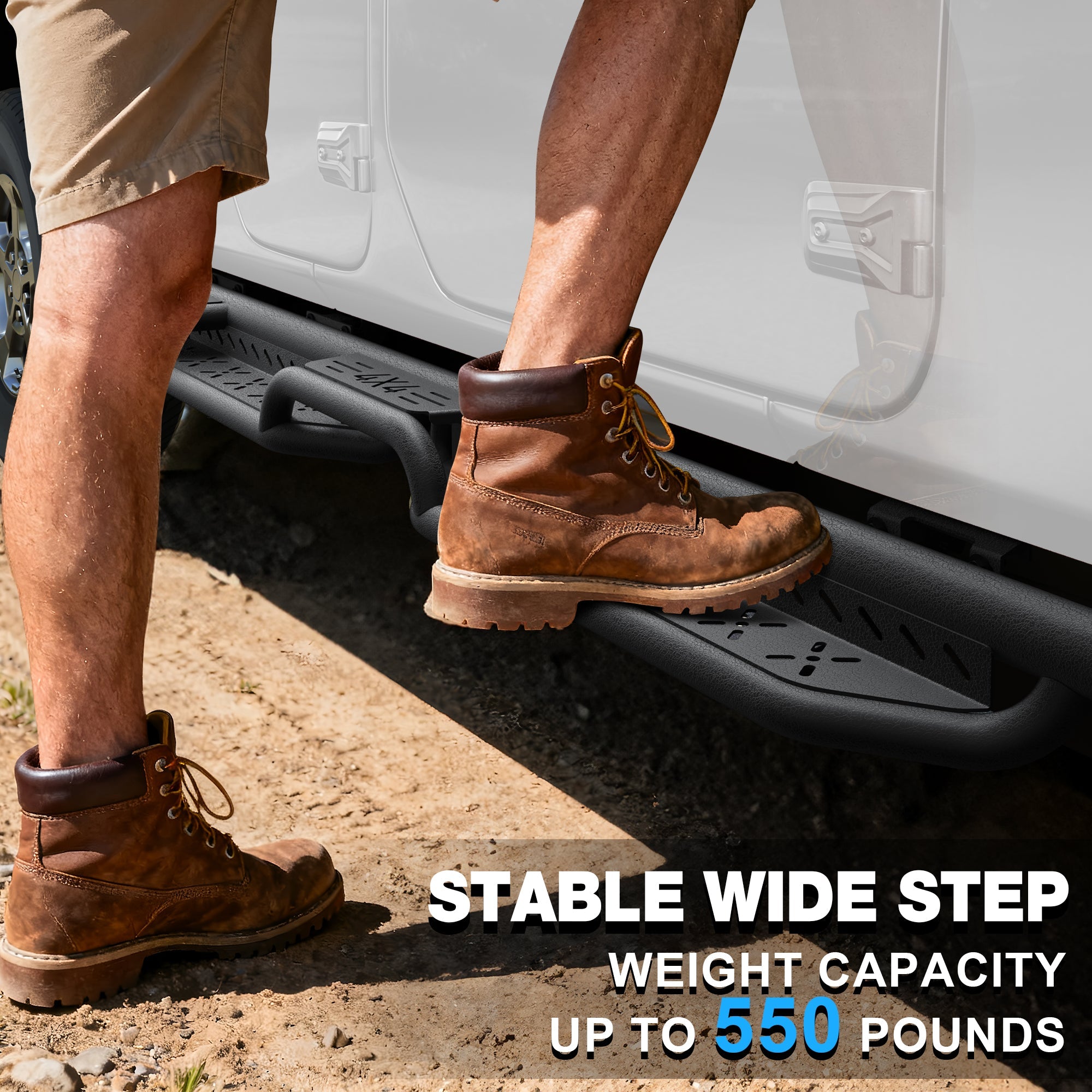 Premium Side Steps for Chevy Silverado & GMC Sierra 1500/2500HD/3500HD (07-18/07-19)