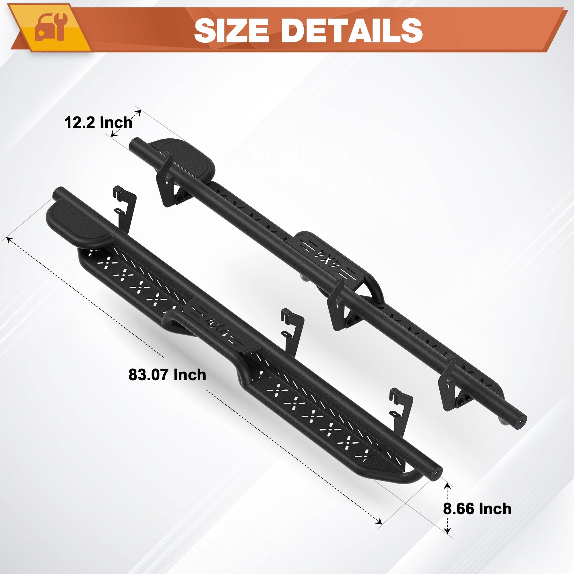 Premium Side Steps for Chevy Silverado & GMC Sierra 1500/2500HD/3500HD (07-18/07-19)