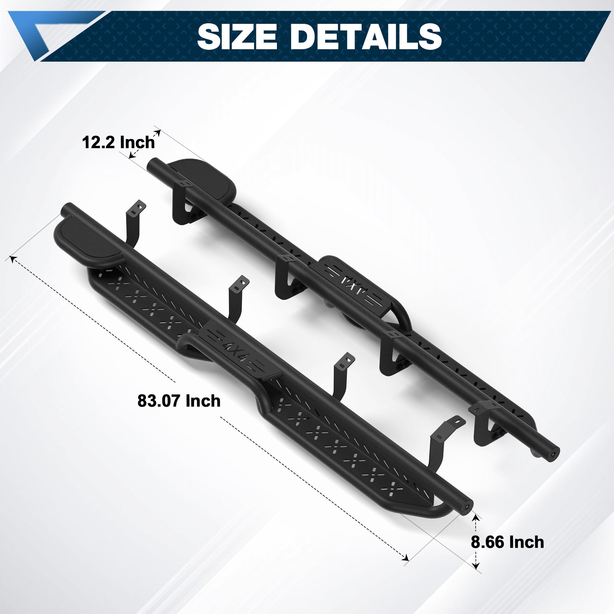 Running Boards Side Steps Compatible with 2022 - 2025 Toyota Tundra CrewMax - nadiaauto