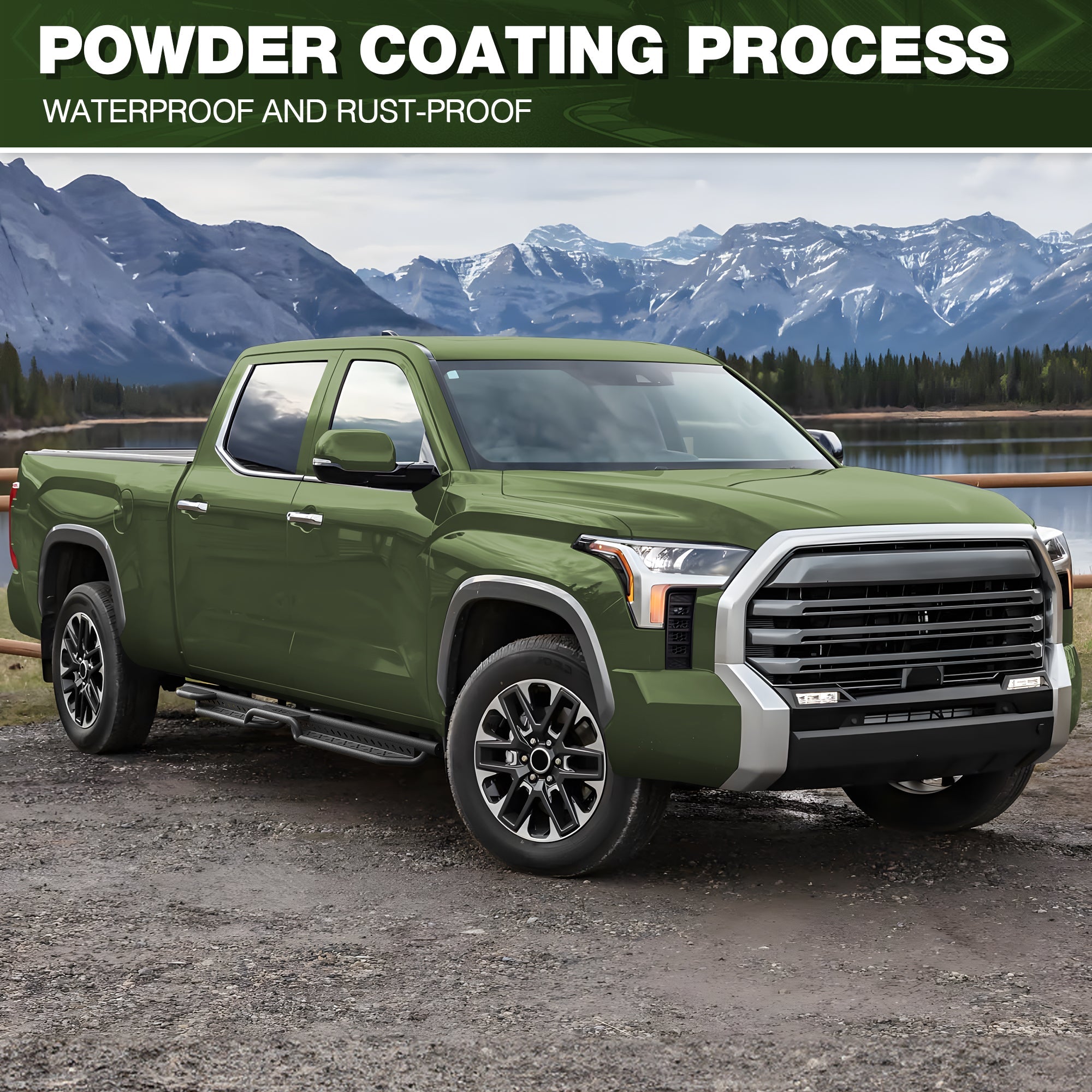 Running Boards Side Steps Compatible with 2022-2025 Toyota Tundra CrewMax - nadiaauto