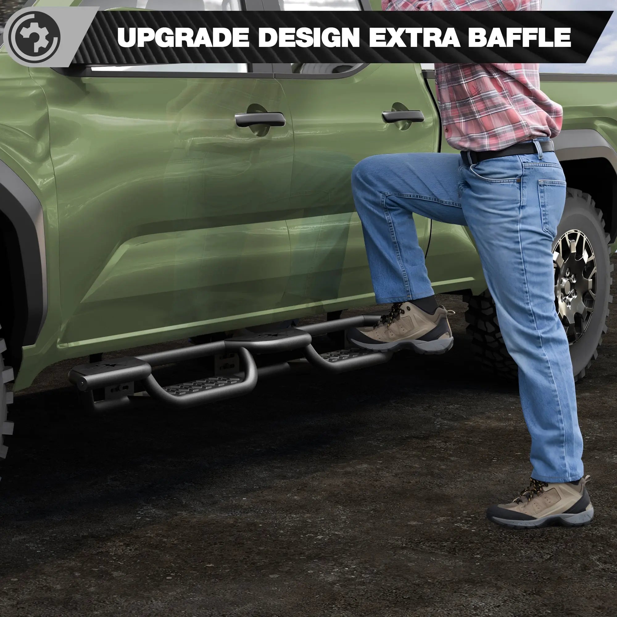 Running Boards Side Steps for 2024 2025 2026 Toyota Tacoma Double Cab - nadiaauto