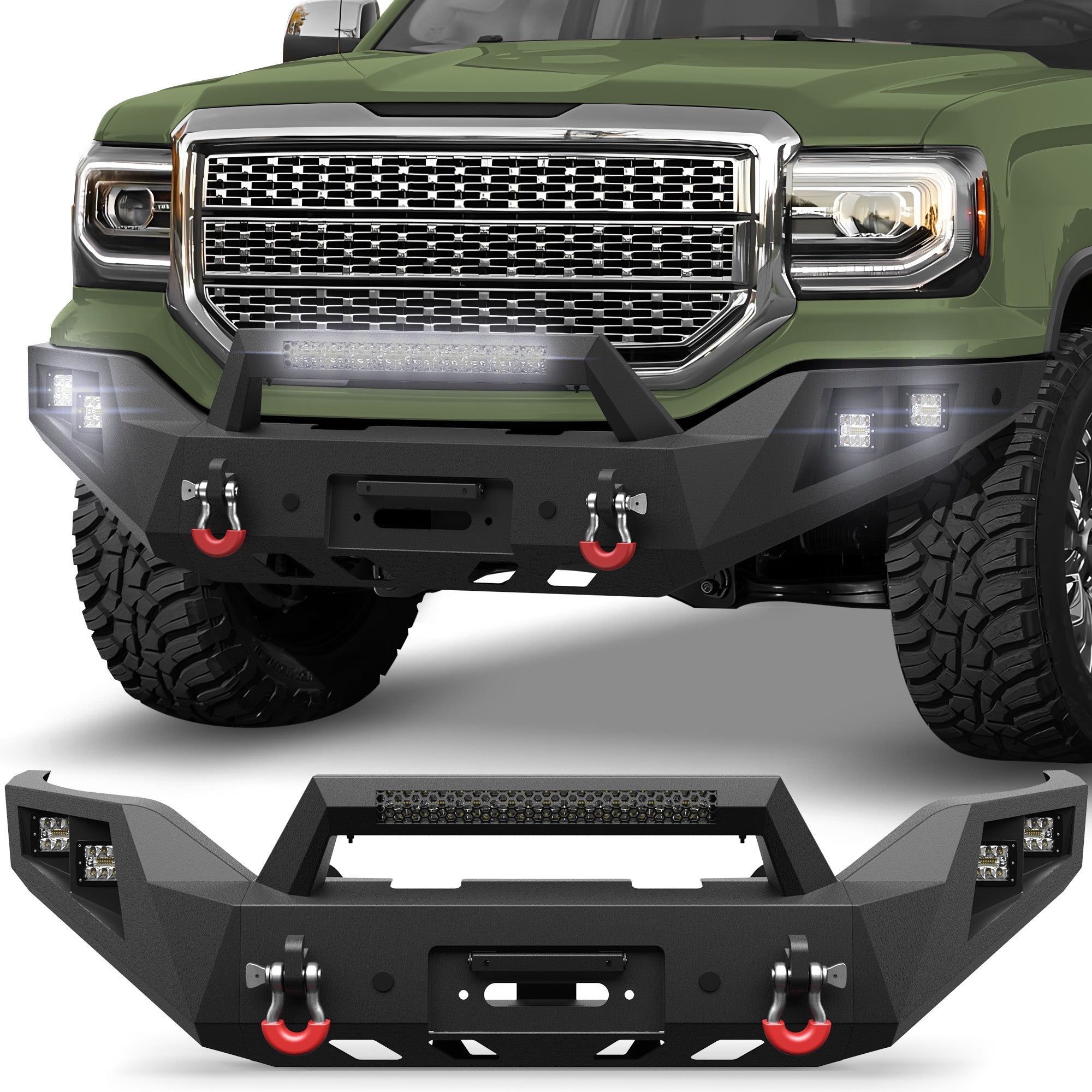 Sierra 1500 Front Bumper for 2016-2017-2018 GMC Sierra 1500 - nadiaauto