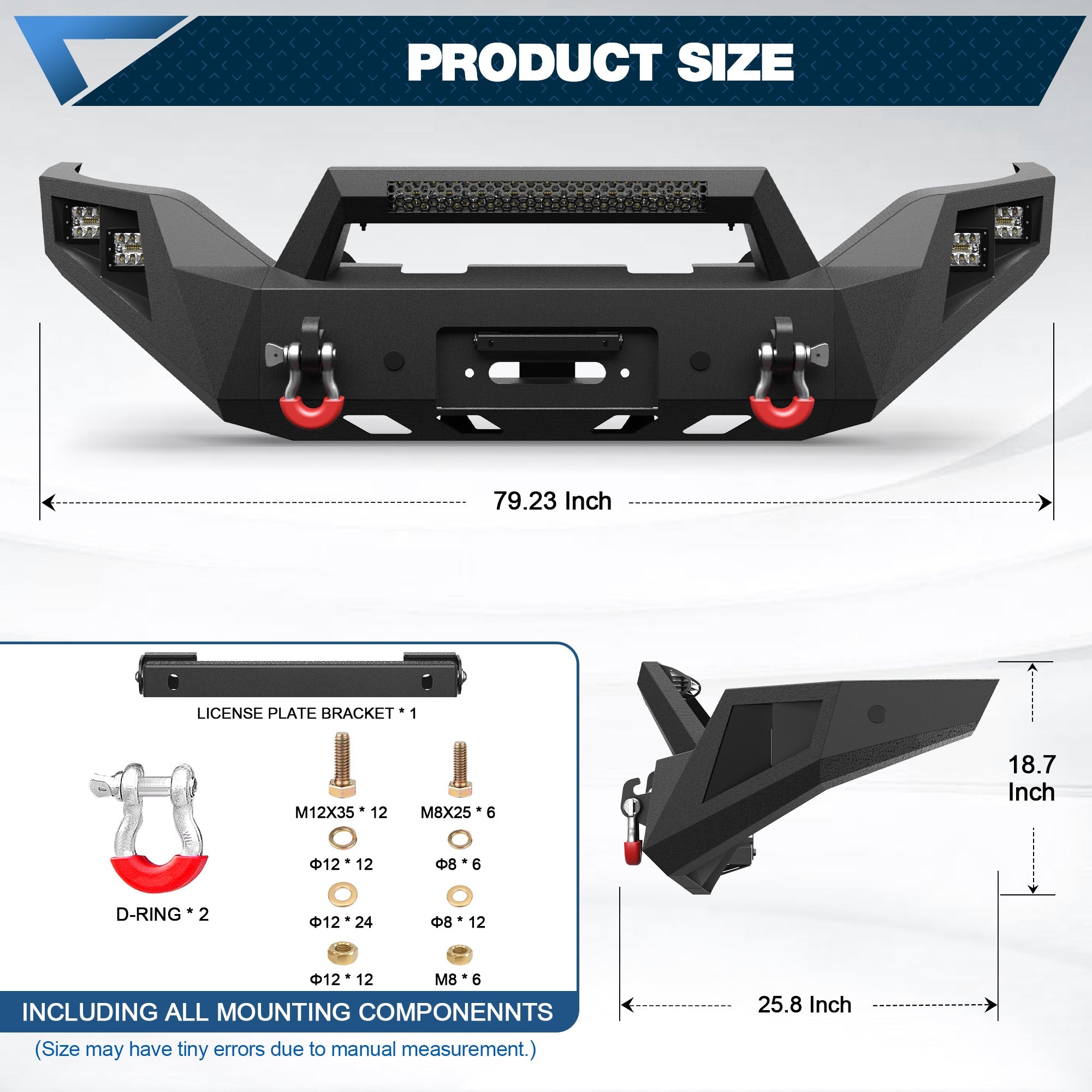 Sierra 1500 Front Bumper for 2016 - 2017 - 2018 GMC Sierra 1500 - nadiaauto