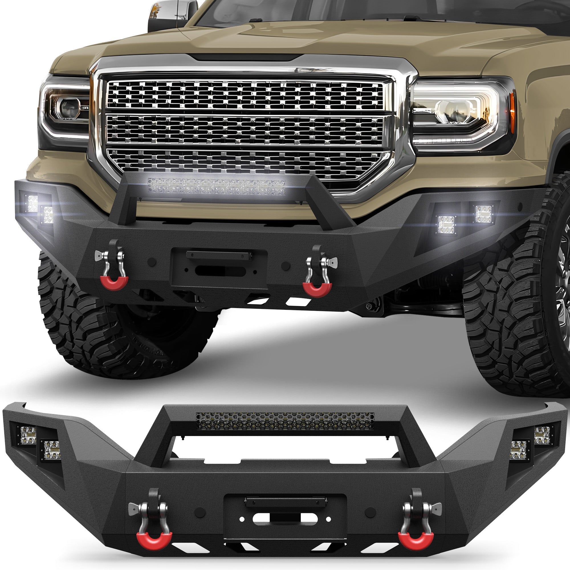 Sierra 1500 Front Bumper for 2016-2017-2018 GMC Sierra 1500 - nadiaauto