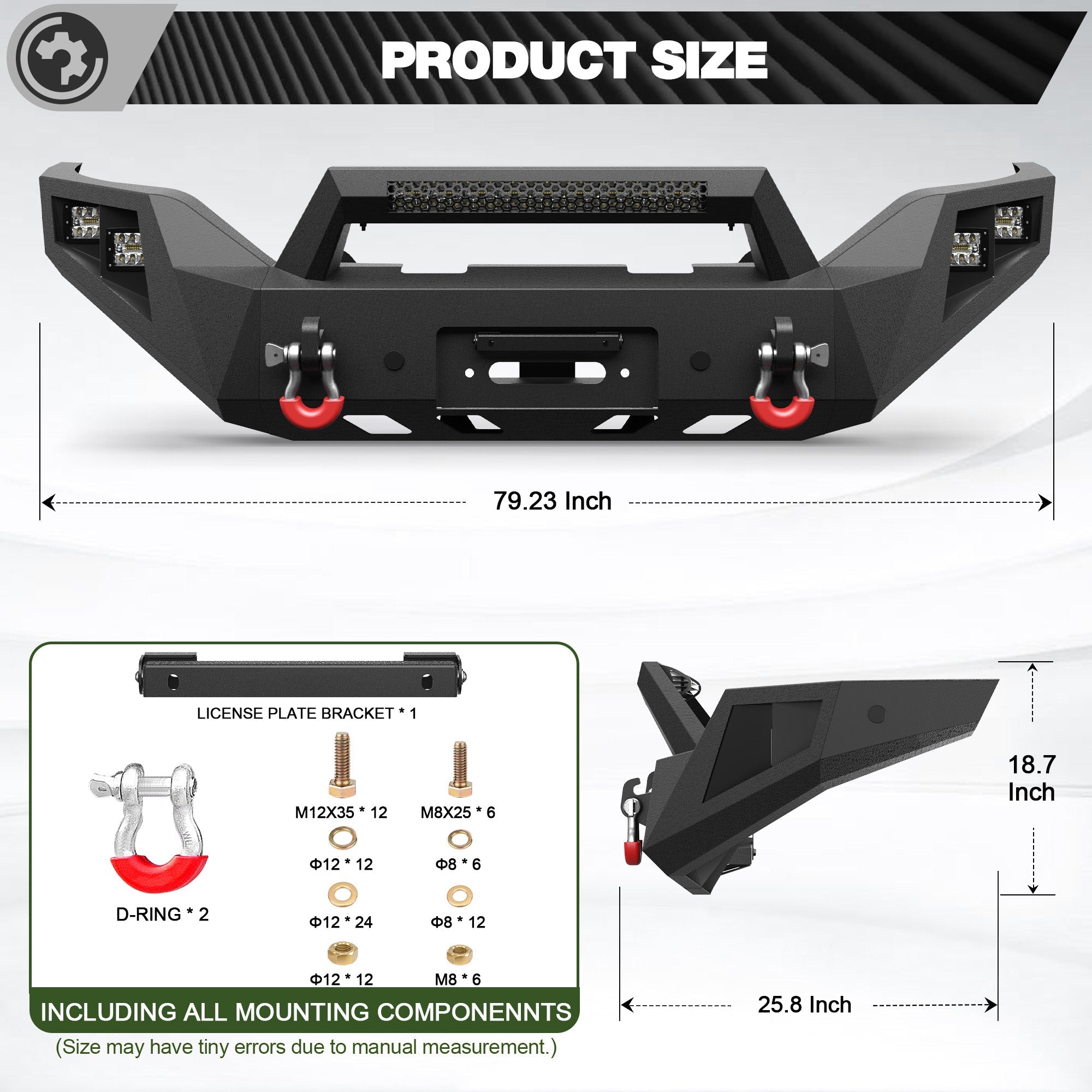 Sierra 1500 Front Bumper for 2016-2017-2018 GMC Sierra 1500 - nadiaauto