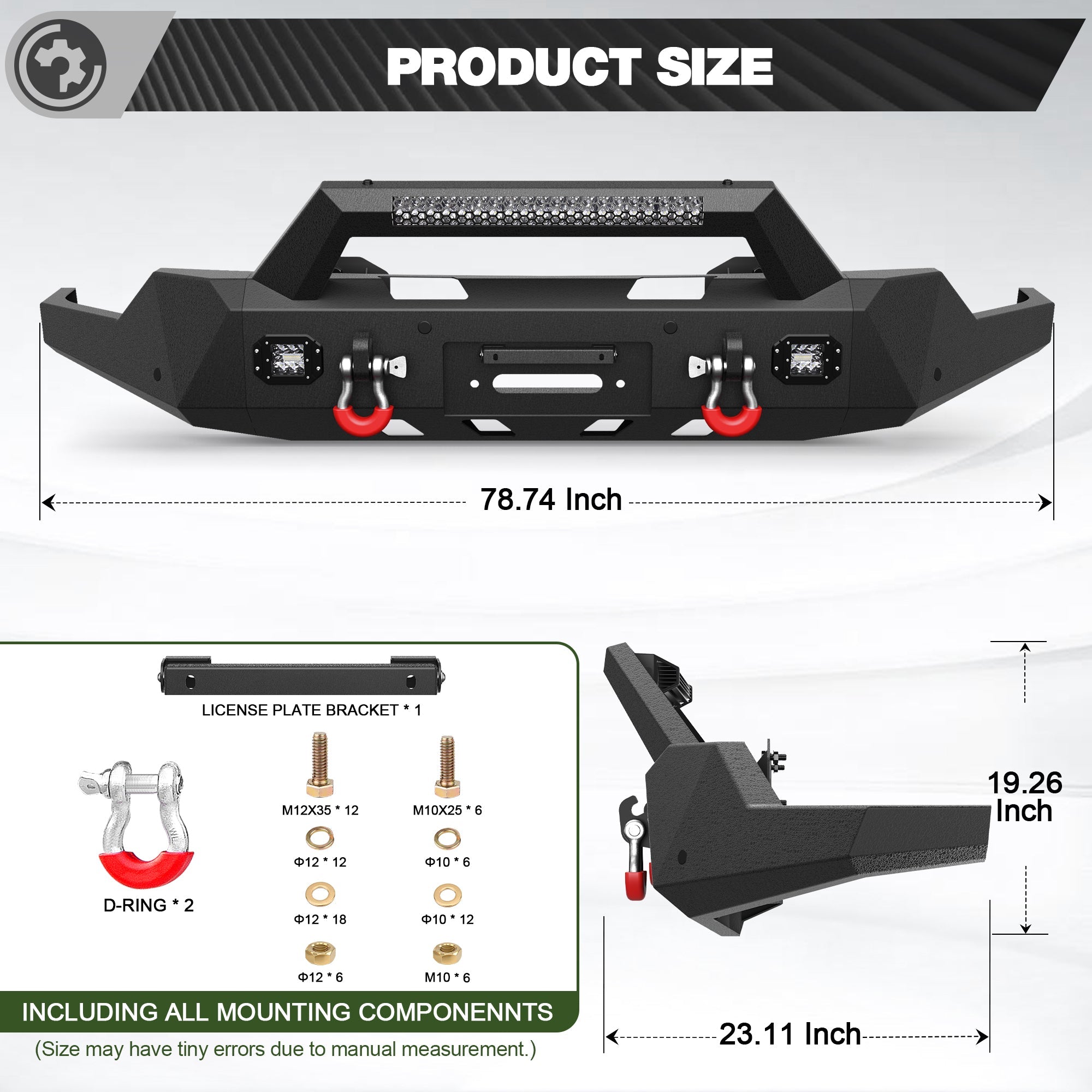 Sierra 1500 Front Bumper for 2019 2020 2021 2022 GMC Sierra 1500 - nadiaauto