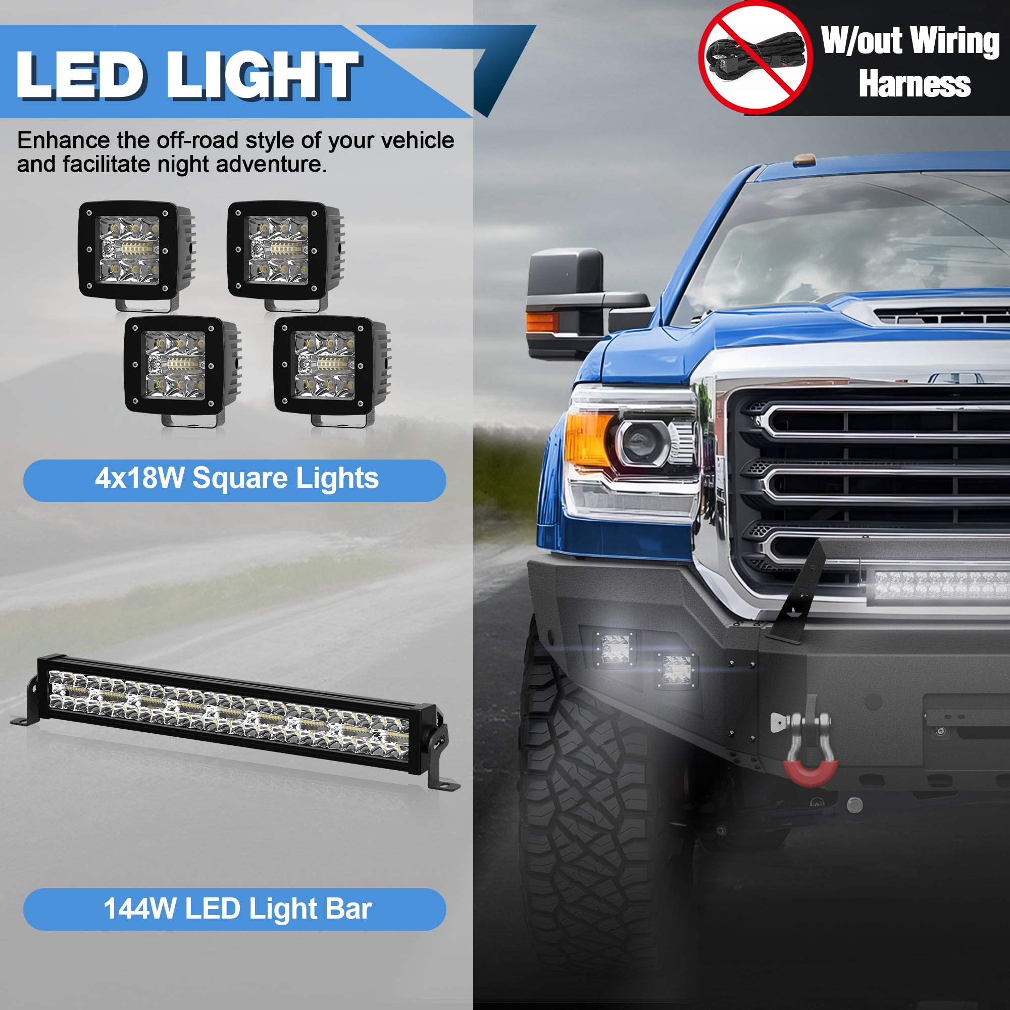 Sierra 2500/3500 Front Bumper Compatible with GMC Sierra 2500/3500 HD 2015 2016 2017 2018 2019 with Winch Plate - nadiaauto