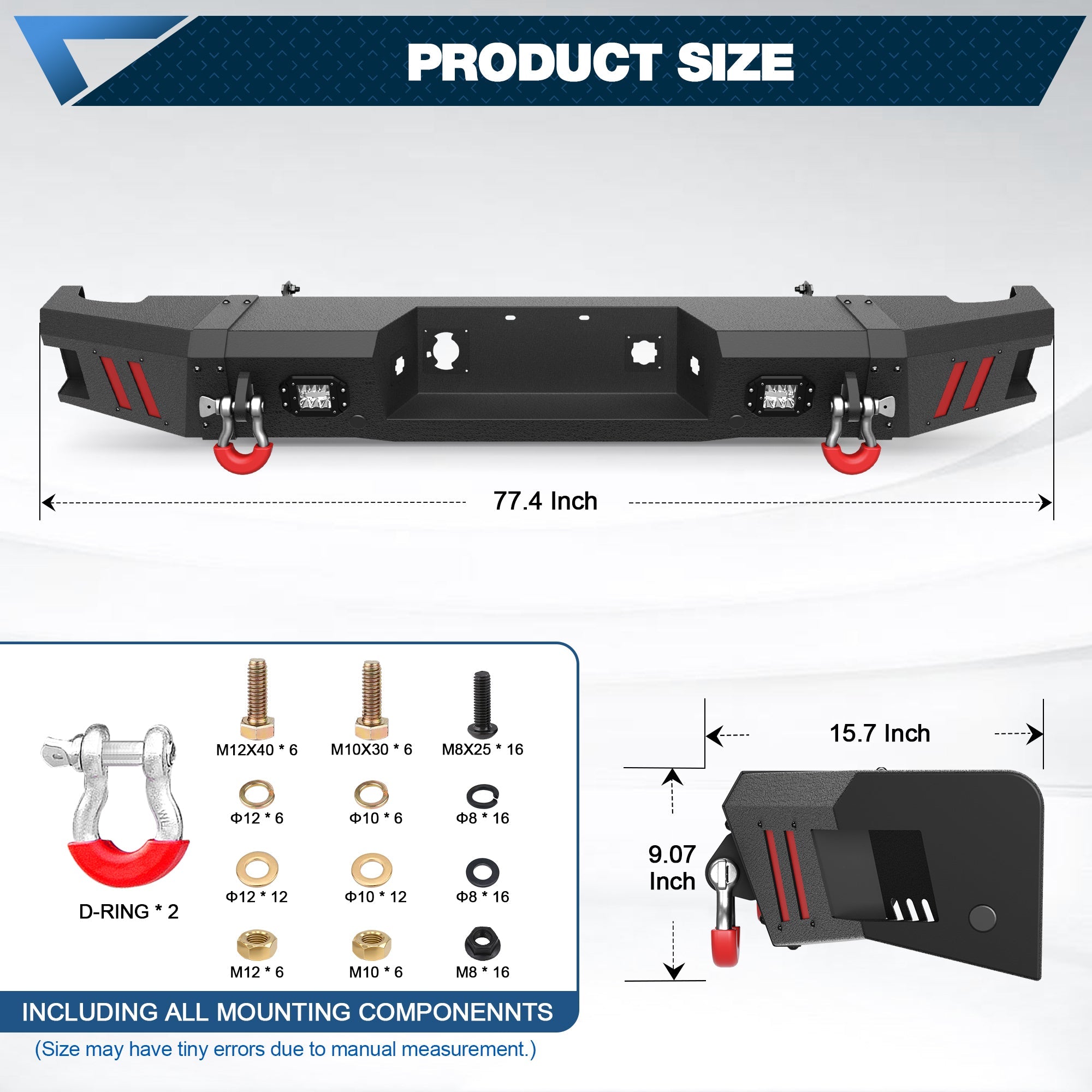 Sierra 2500/3500 HD Rear Bumper for 2011 2012 2013 2014 Chevy Silverado/GMC Sierra 2500/3500 HD - nadiaauto