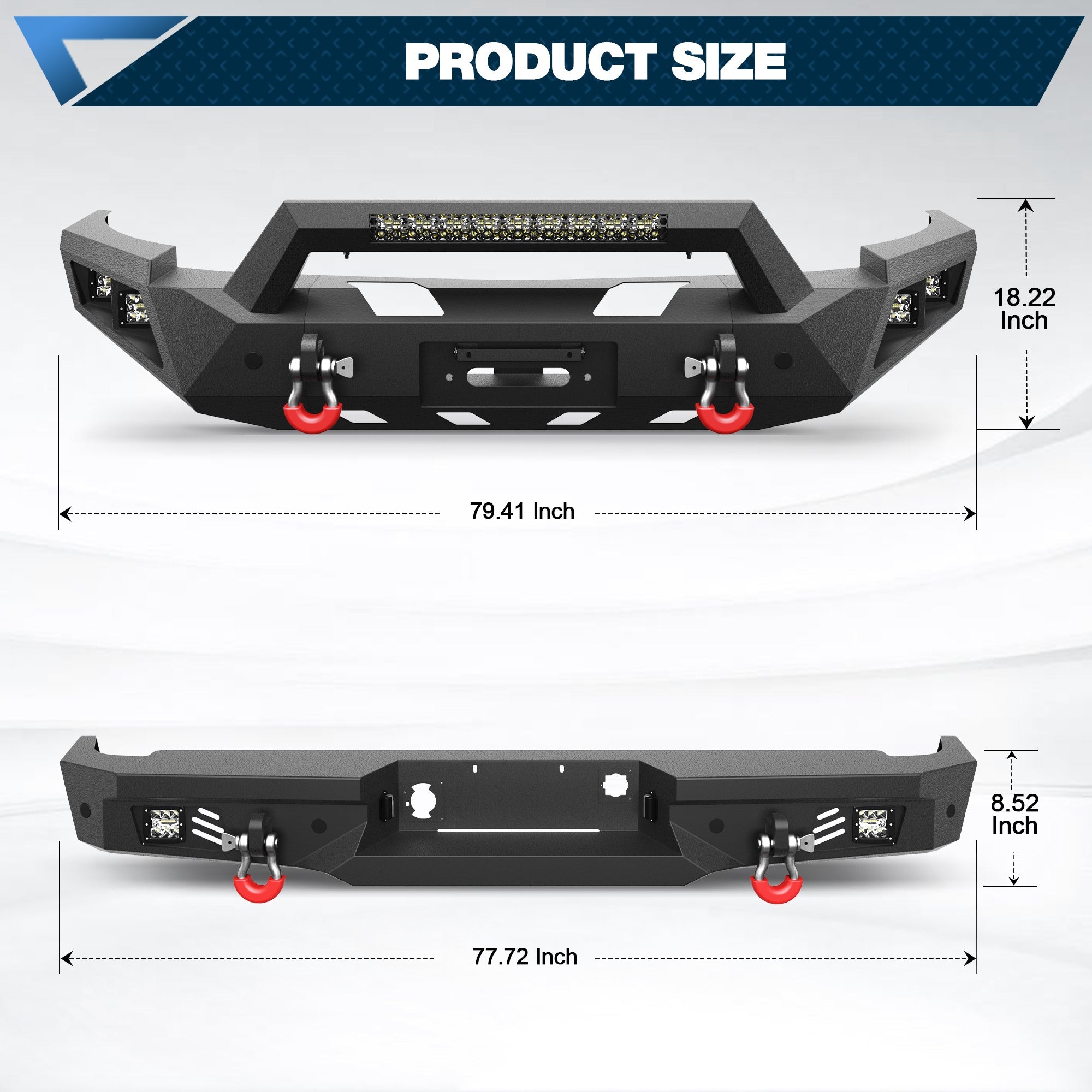 Silverado 1500 Front and Rear Bumper Set for 2007 2008 2009 2010 2011 2012 2013 Chevy Silverado 1500 Pickup Truck - nadiaauto