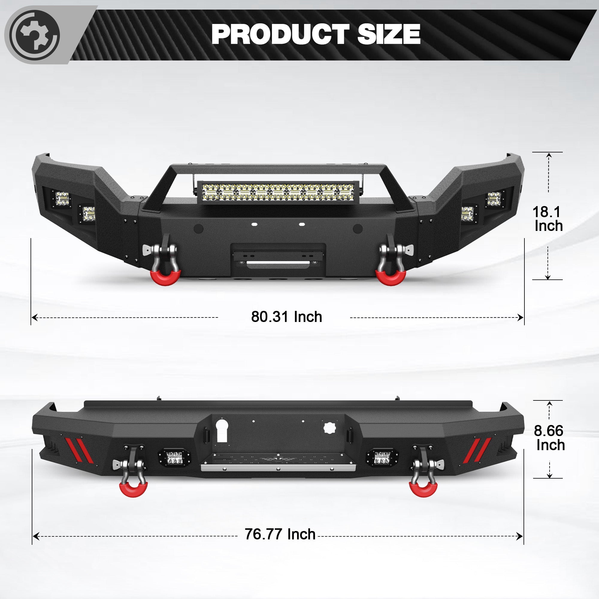 Silverado 1500 Front and Rear Bumpers Fit 2016 2017 2018 Chevrolet Silverado 1500 - nadiaauto