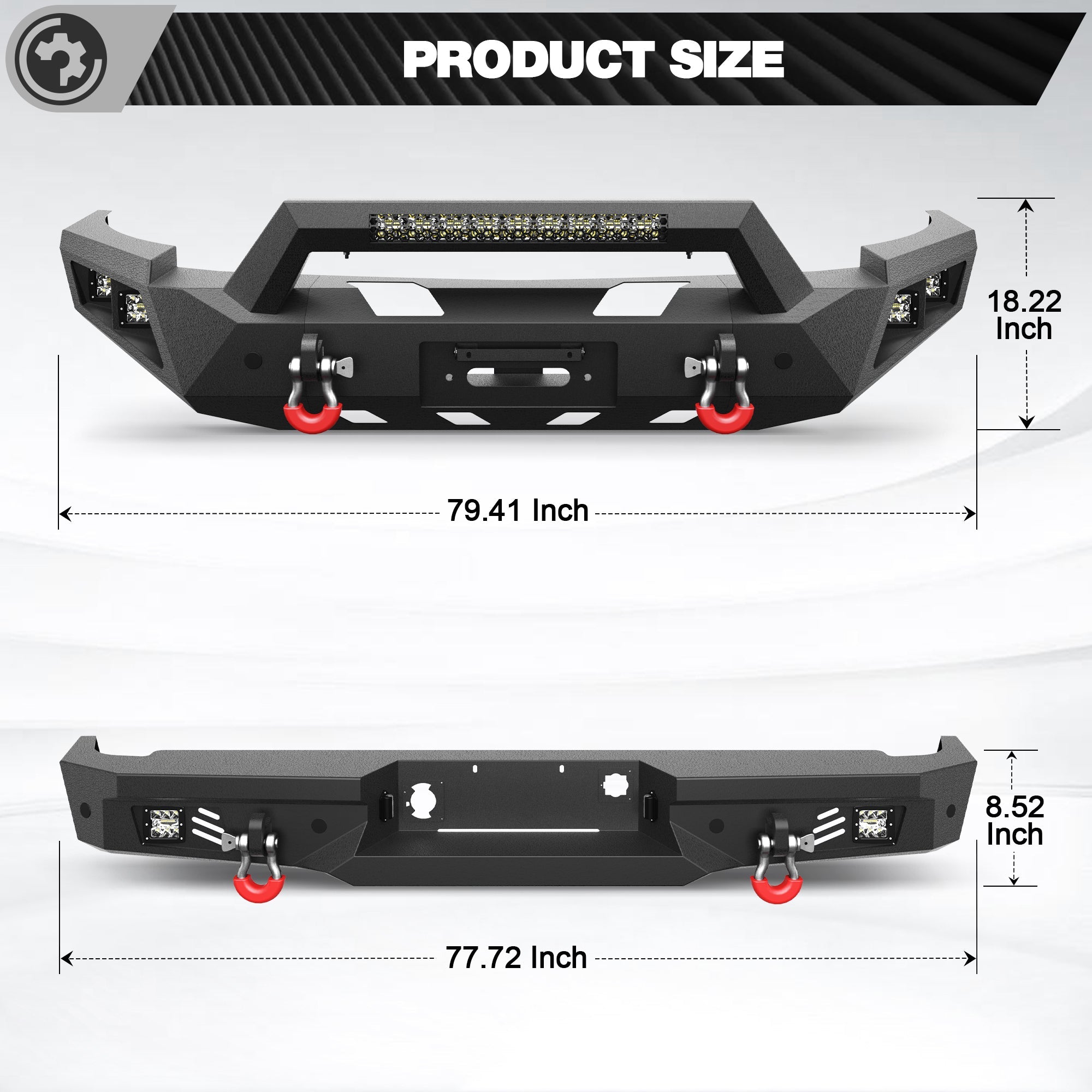 Silverado 1500 Front Bumper and Rear Bumper for 2007-2013 Chevy Silverado 1500 - nadiaauto